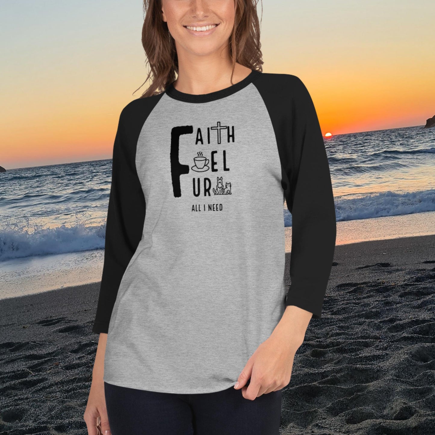 Faith, Fuel, Fur- All I Need: Baseball T-shirt