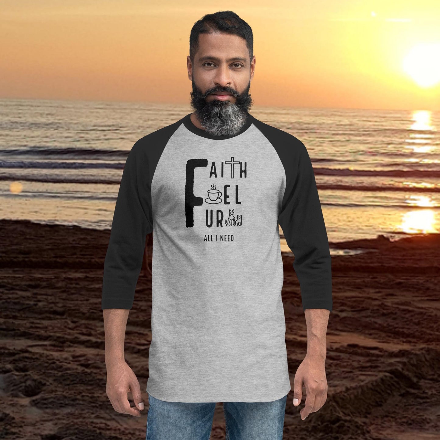 Faith, Fuel, Fur- All I Need: Baseball T-shirt