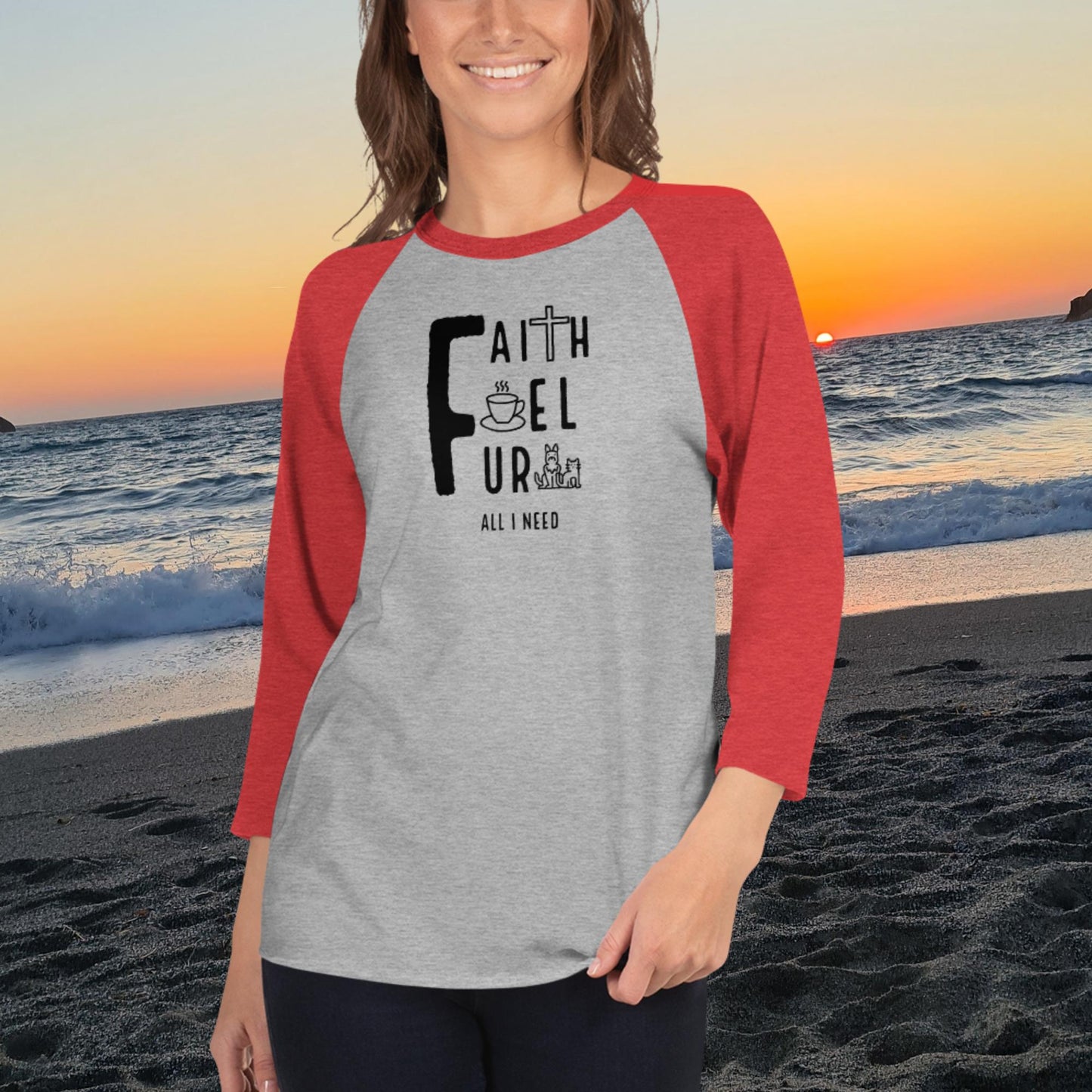 Faith, Fuel, Fur- All I Need: Baseball T-shirt