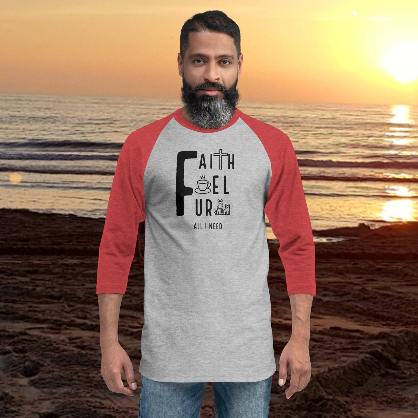 Faith, Fuel, Fur- All I Need: Baseball T-shirt