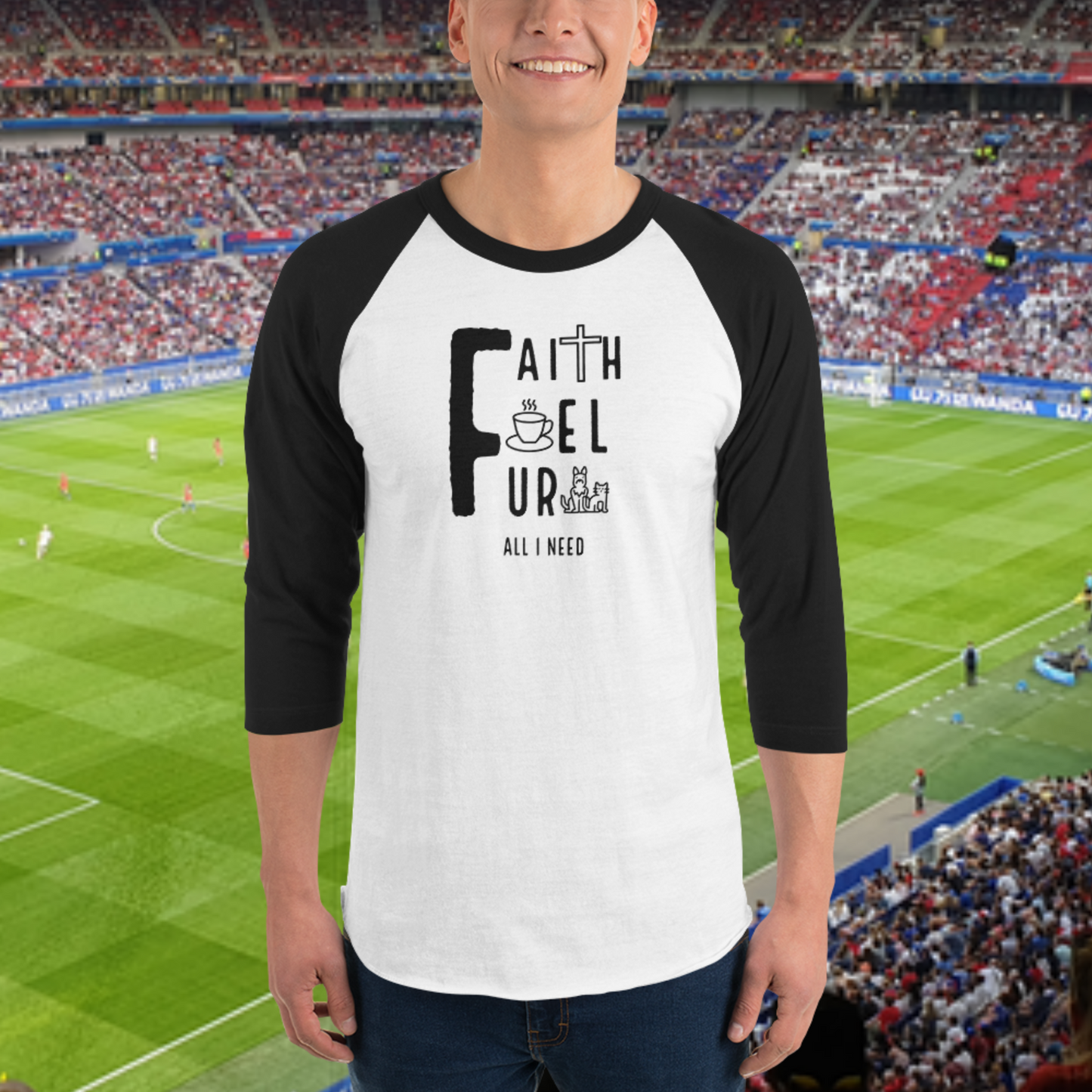 Faith, Fuel, Fur- All I Need: Baseball T-shirt