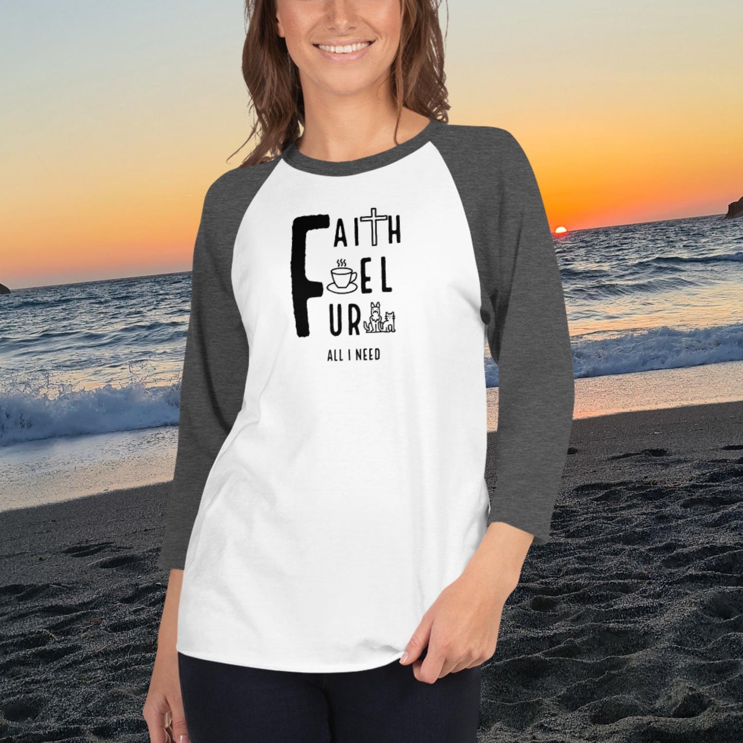 Faith, Fuel, Fur- All I Need: Baseball T-shirt