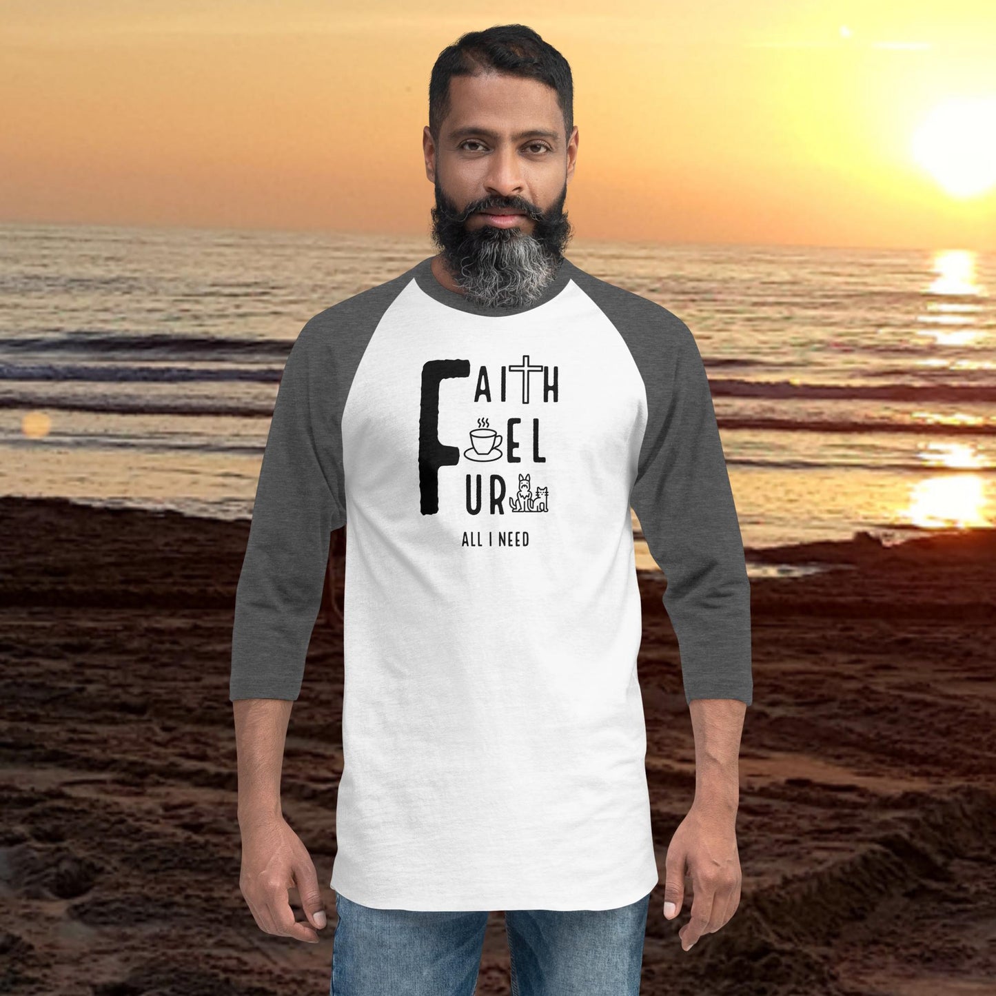 Faith, Fuel, Fur- All I Need: Baseball T-shirt