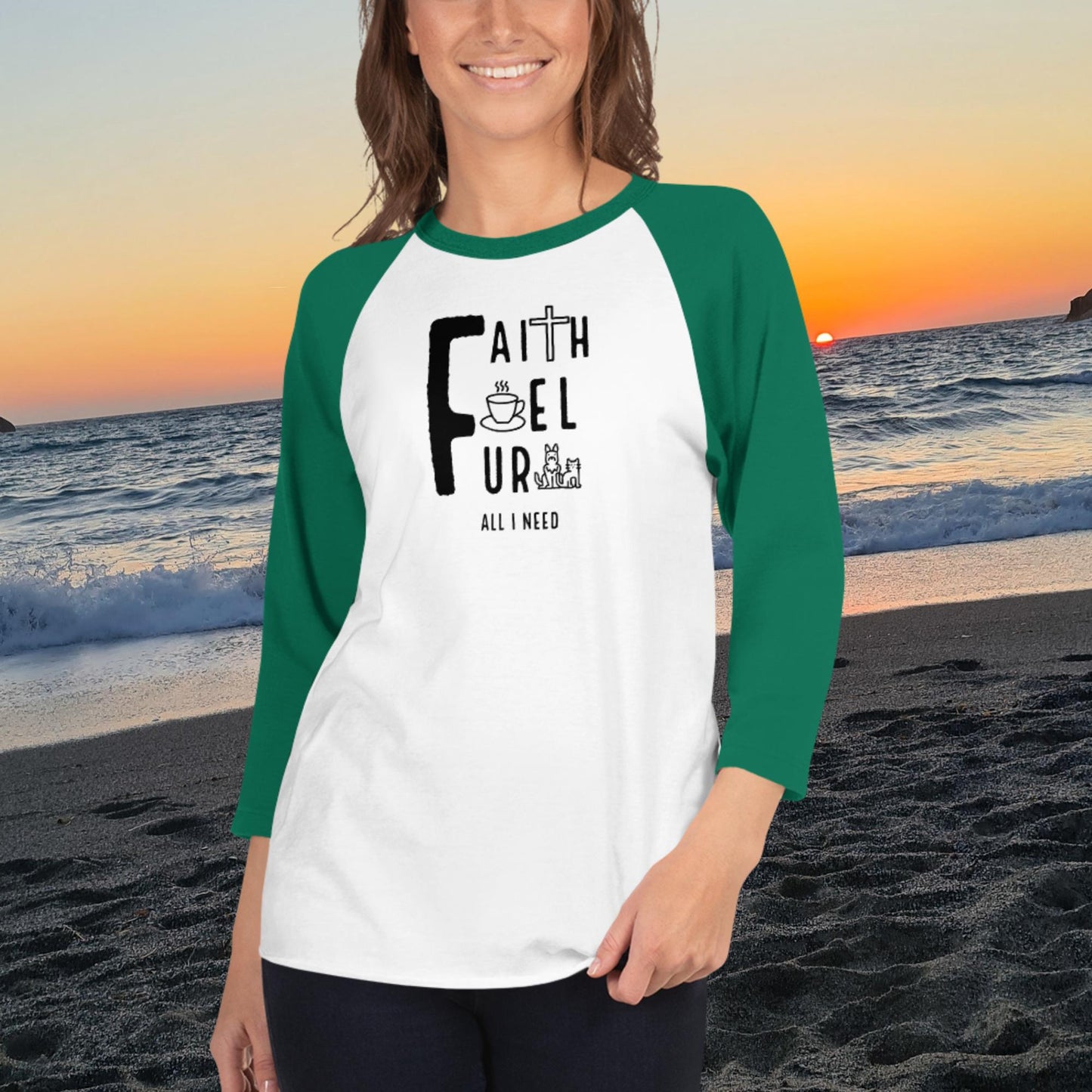 Faith, Fuel, Fur- All I Need: Baseball T-shirt