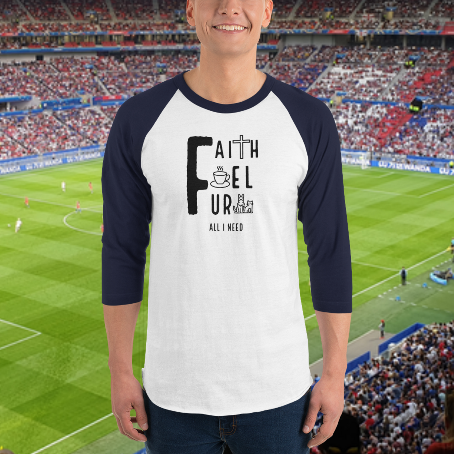 Faith, Fuel, Fur- All I Need: Baseball T-shirt