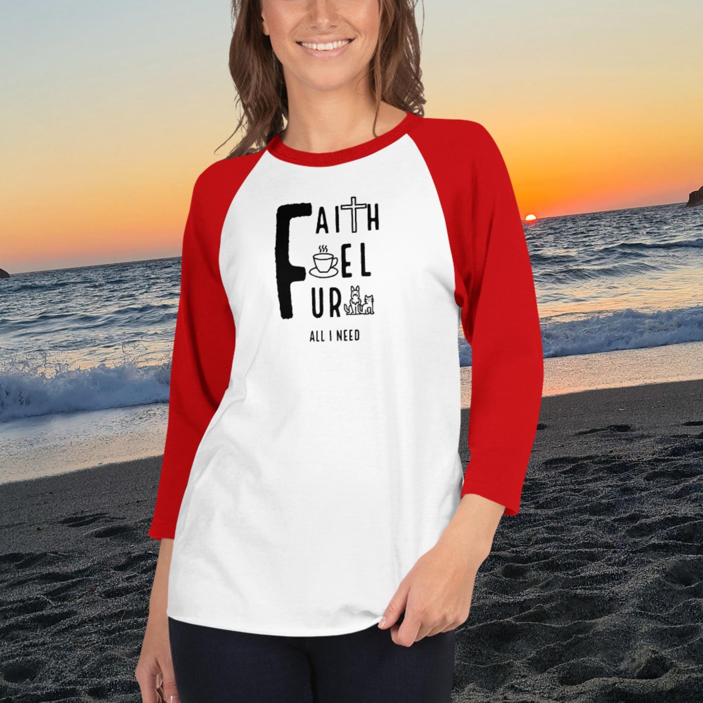 Faith, Fuel, Fur- All I Need: Baseball T-shirt