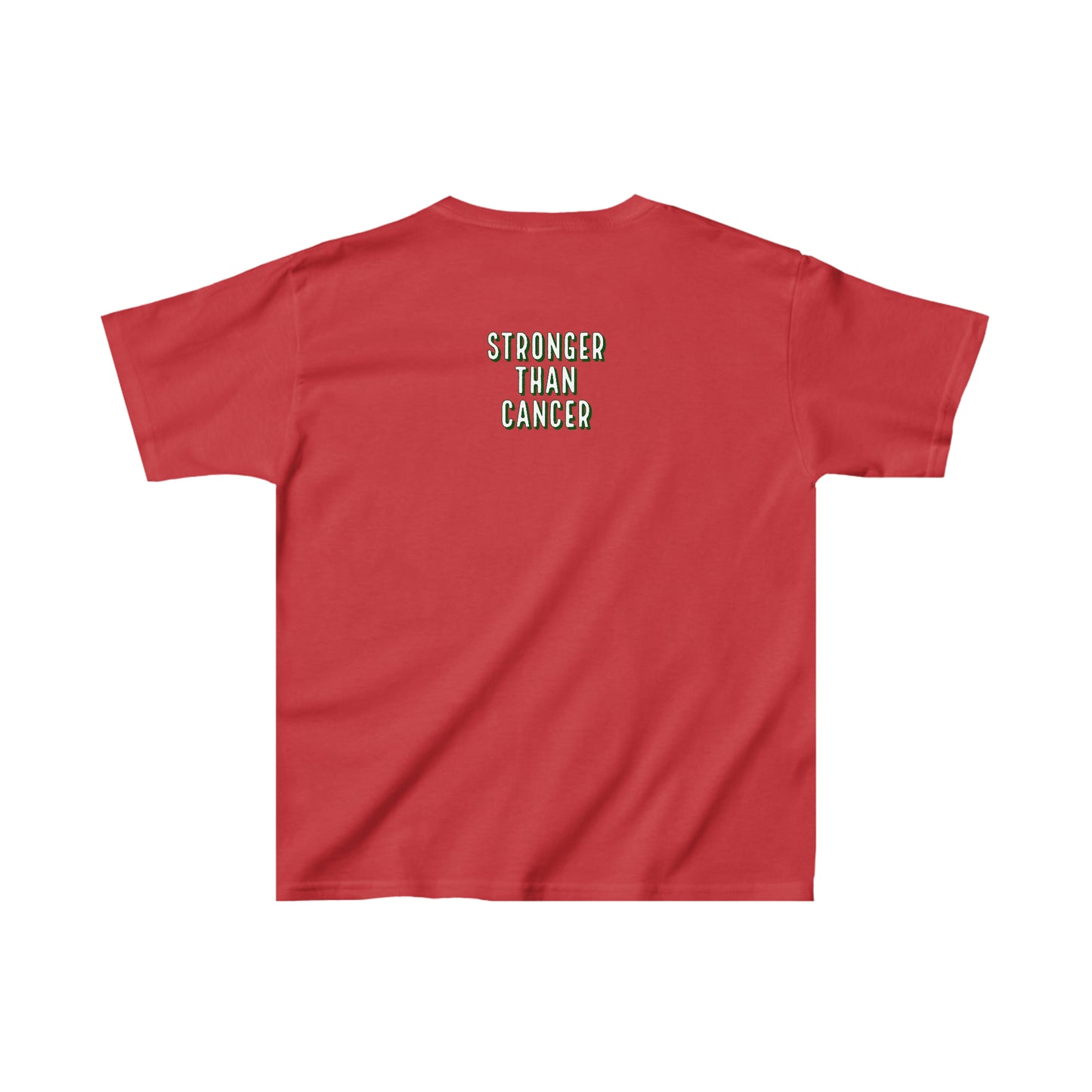 Kids "Chemo Cat" Cotton T-Shirt: Stronger than Cancer - Comfortable and Durable Everyday Wear for Young Warriors