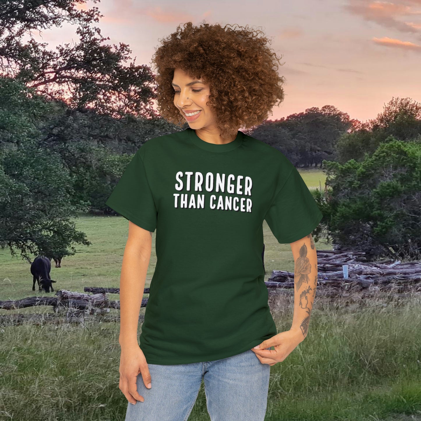 Chemo Cat Collection - Stronger than Cancer T-Shirt: Unleash Your Resilience in Style!