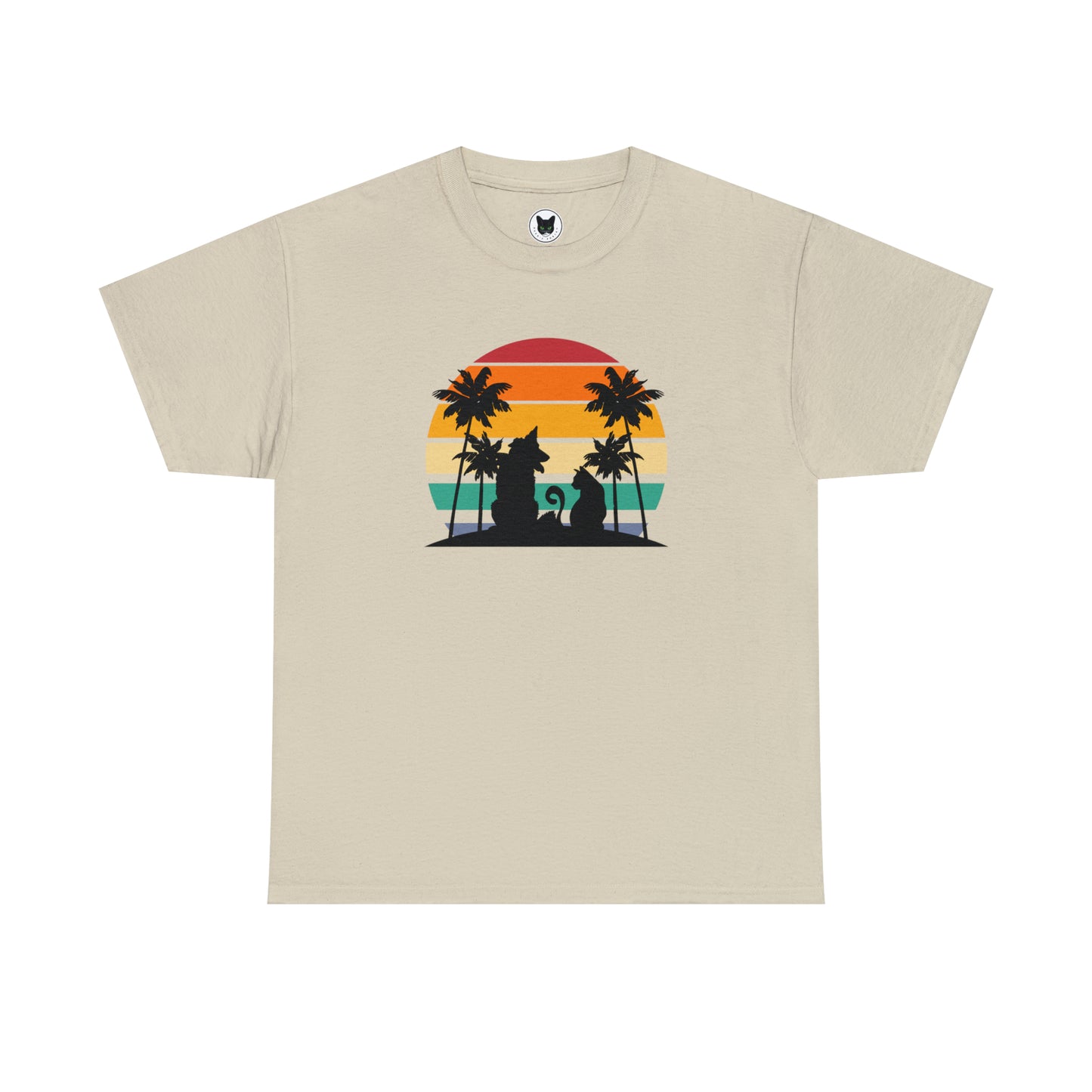 Sunset Paws unisex Heavy Cotton Tee