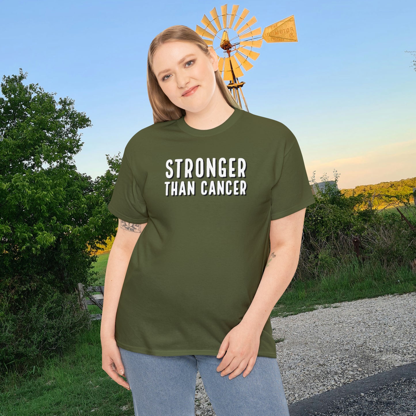 Chemo Cat Collection - Stronger than Cancer T-Shirt: Unleash Your Resilience in Style!