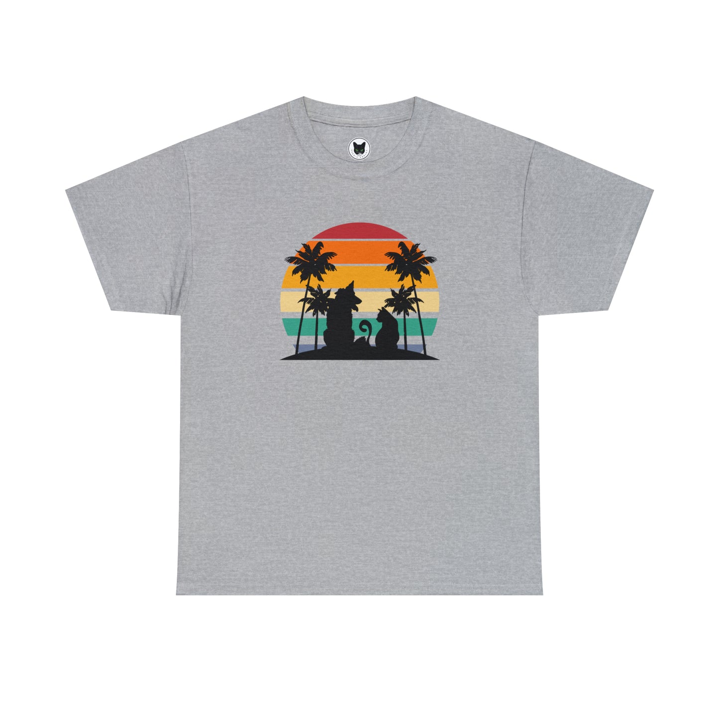 Sunset Paws unisex Heavy Cotton Tee