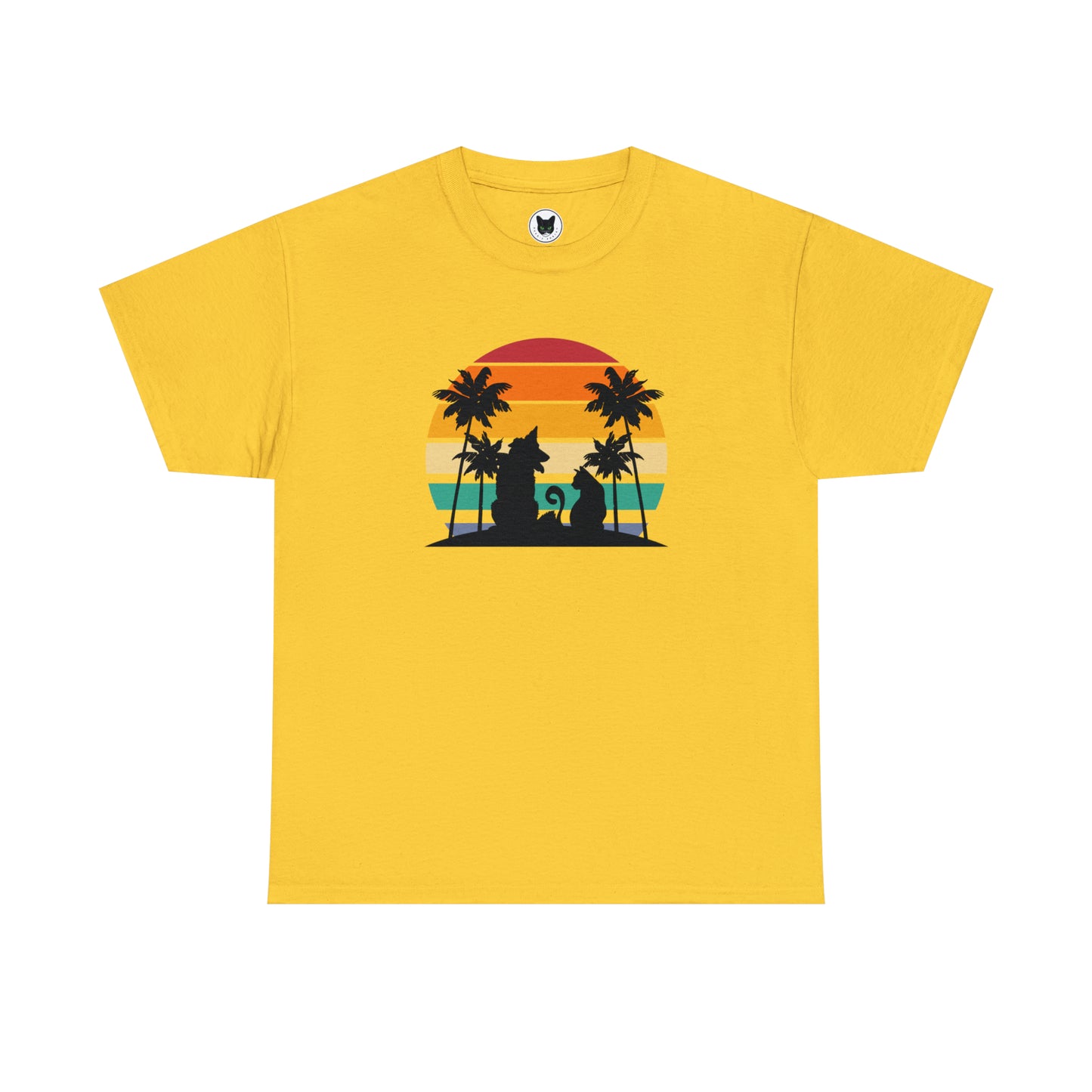 Sunset Paws unisex Heavy Cotton Tee