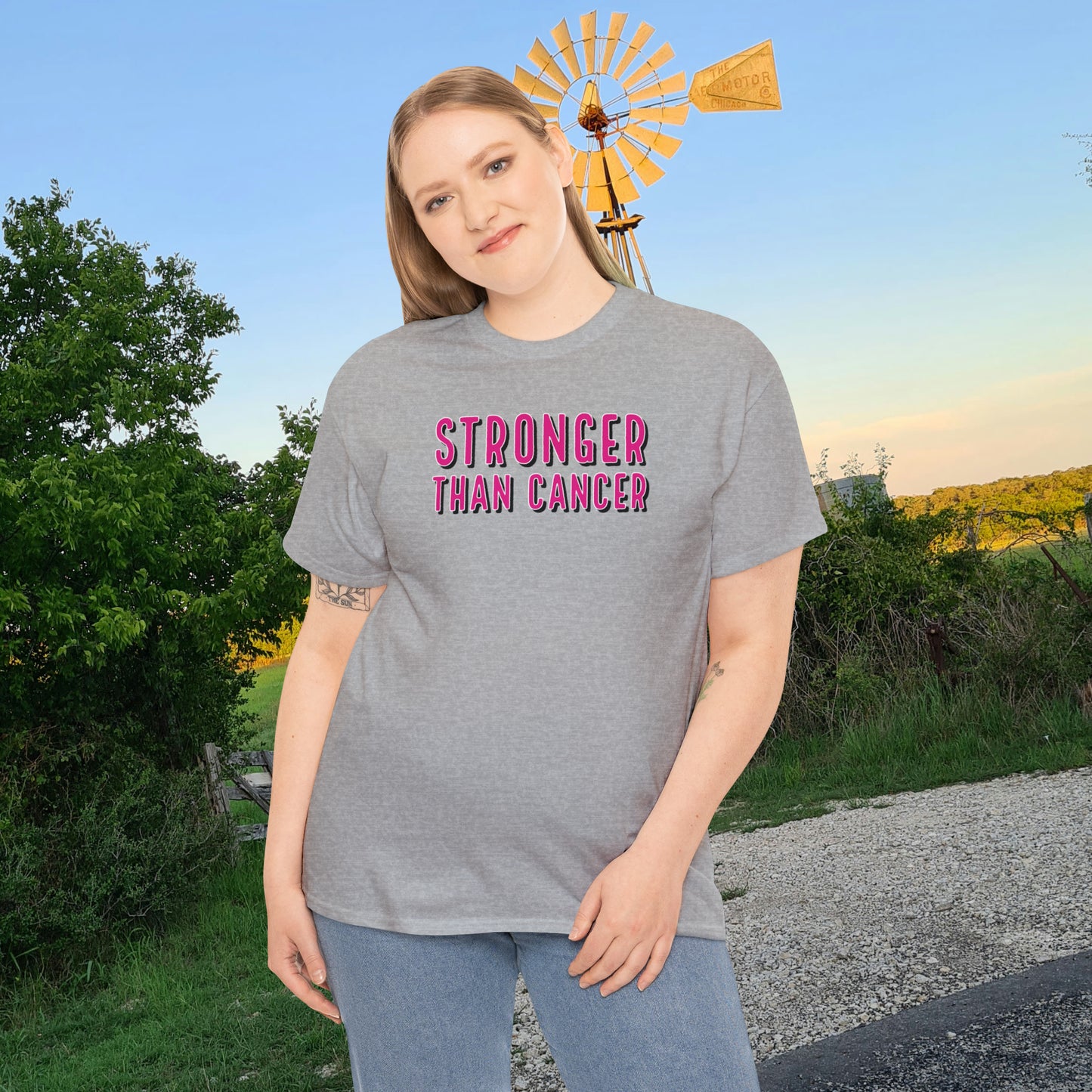 Chemo Cat Collection - Stronger than Cancer T-Shirt: Unleash Your Resilience in Style!