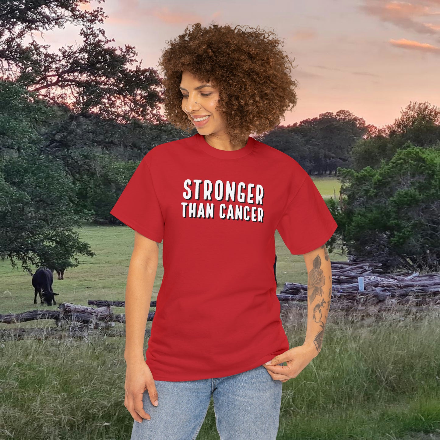 Chemo Cat Collection - Stronger than Cancer T-Shirt: Unleash Your Resilience in Style!