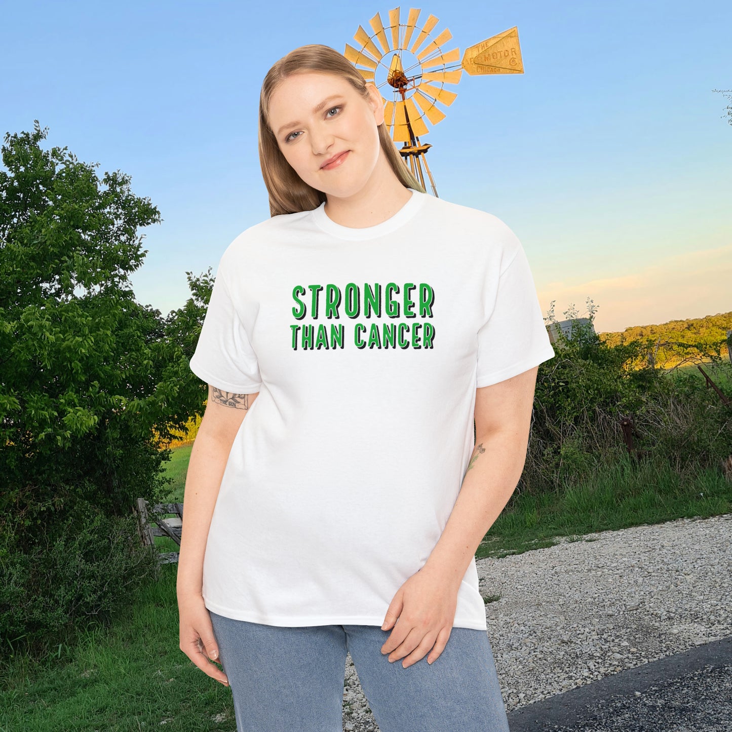 Chemo Cat Collection - Stronger than Cancer T-Shirt: Unleash Your Resilience in Style!