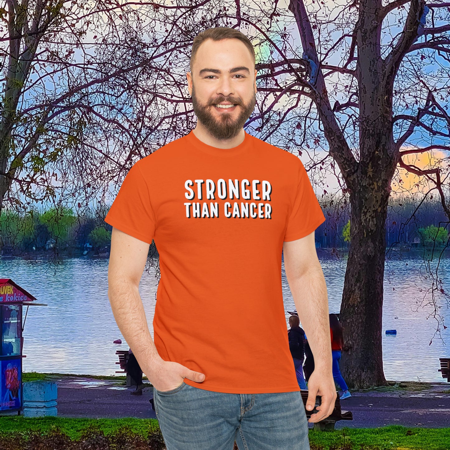 Chemo Cat Collection - Stronger than Cancer T-Shirt: Unleash Your Resilience in Style!