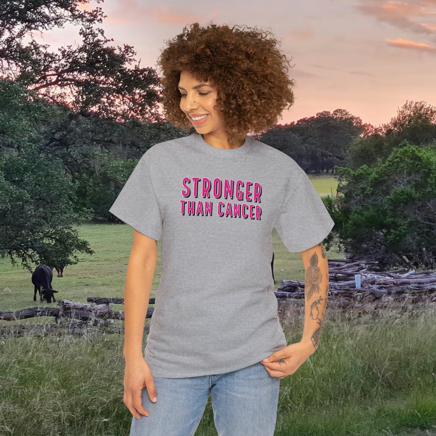 Chemo Cat Collection - Stronger than Cancer T-Shirt: Unleash Your Resilience in Style!