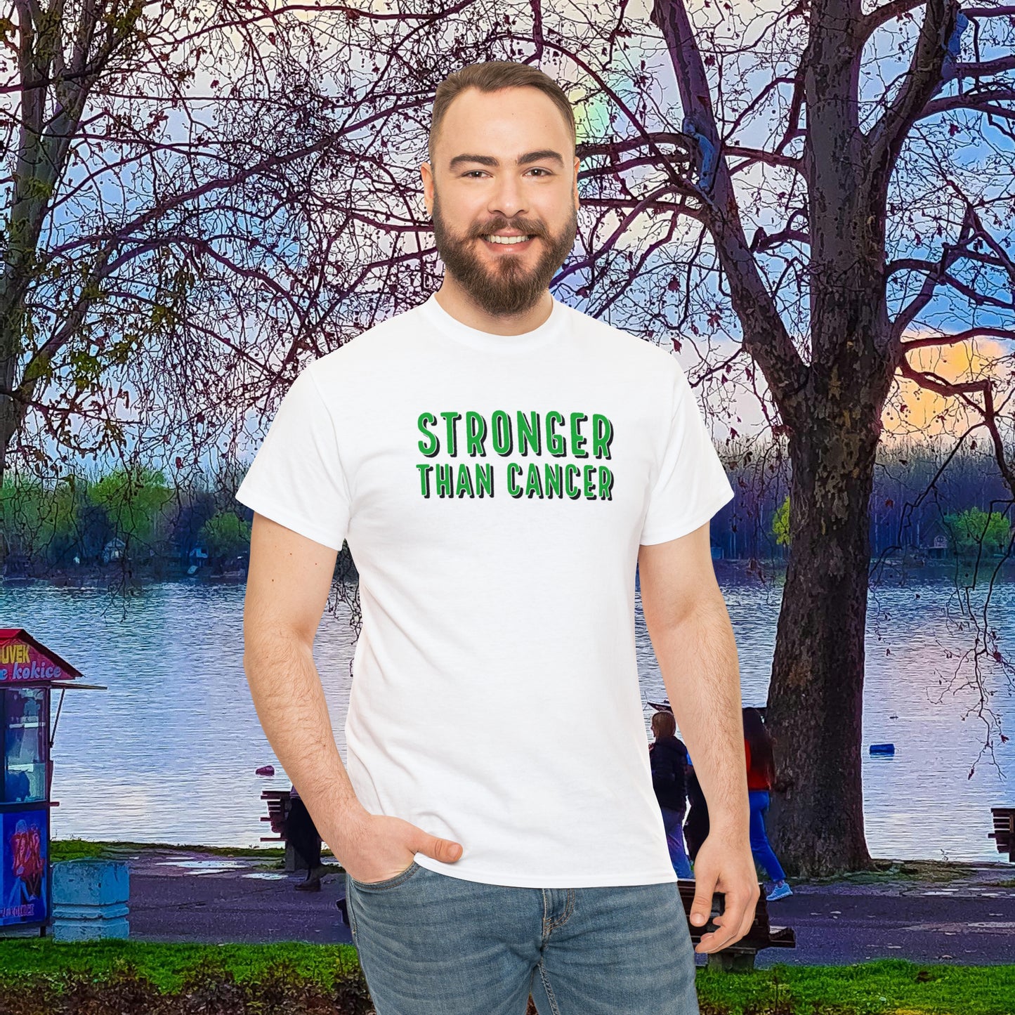 Chemo Cat Collection - Stronger than Cancer T-Shirt: Unleash Your Resilience in Style!