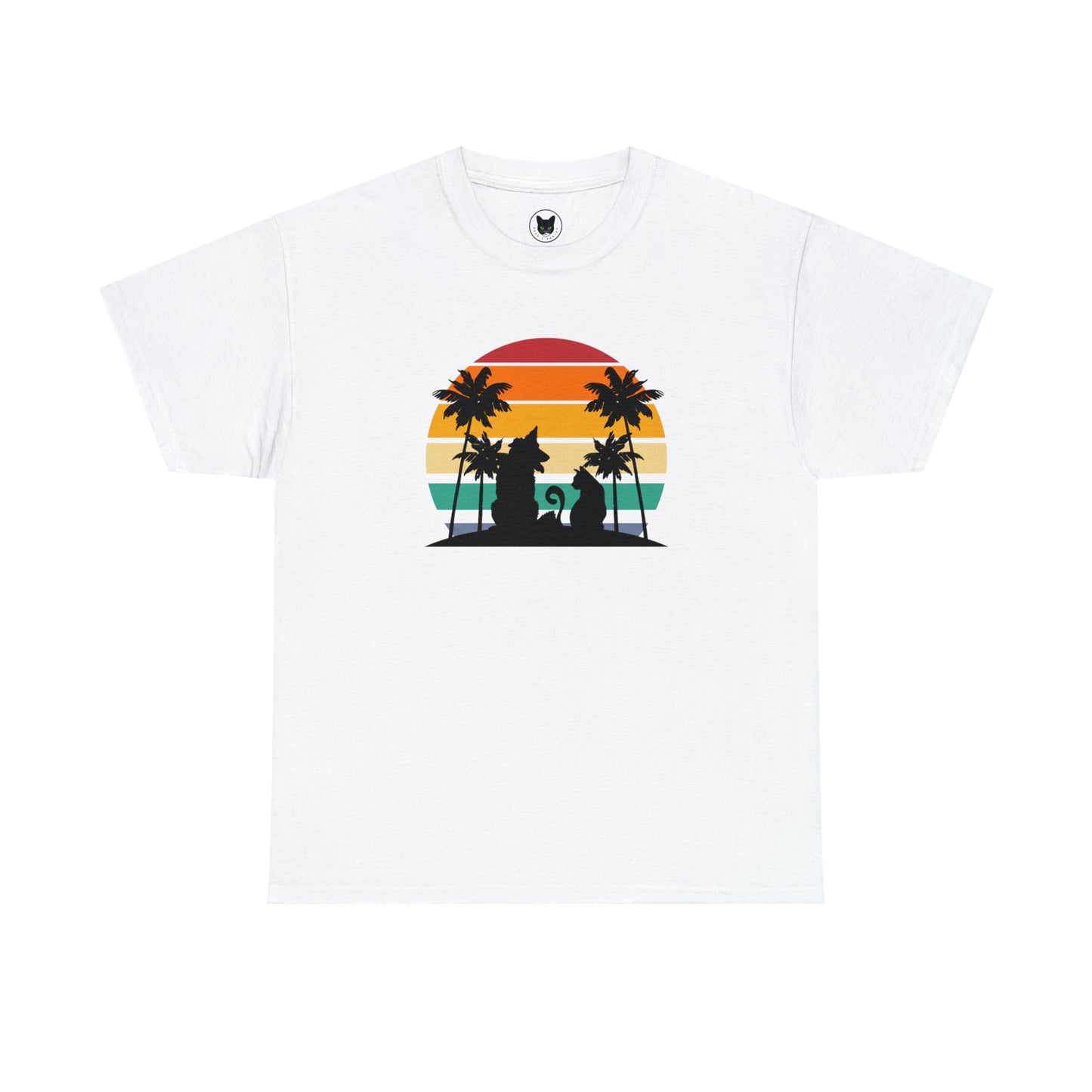 Sunset Paws unisex Heavy Cotton Tee