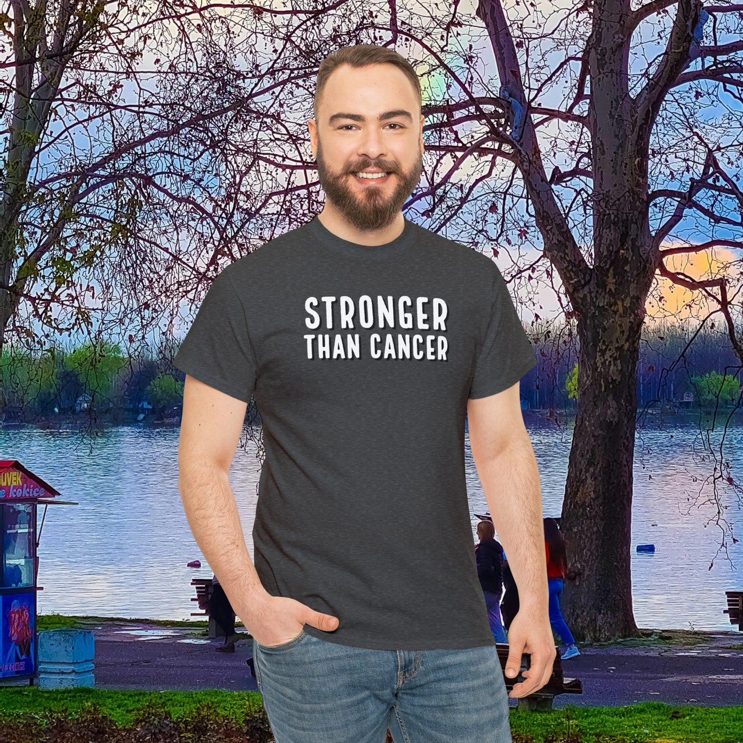 Chemo Cat Collection - Stronger than Cancer T-Shirt: Unleash Your Resilience in Style!