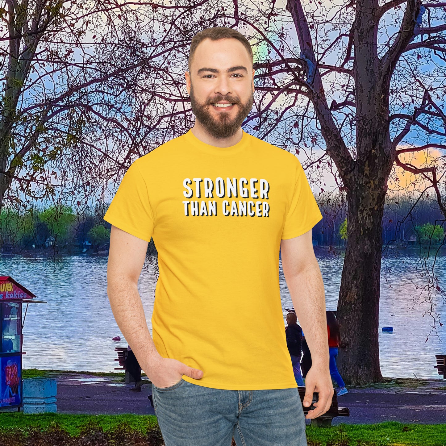 Chemo Cat Collection - Stronger than Cancer T-Shirt: Unleash Your Resilience in Style!