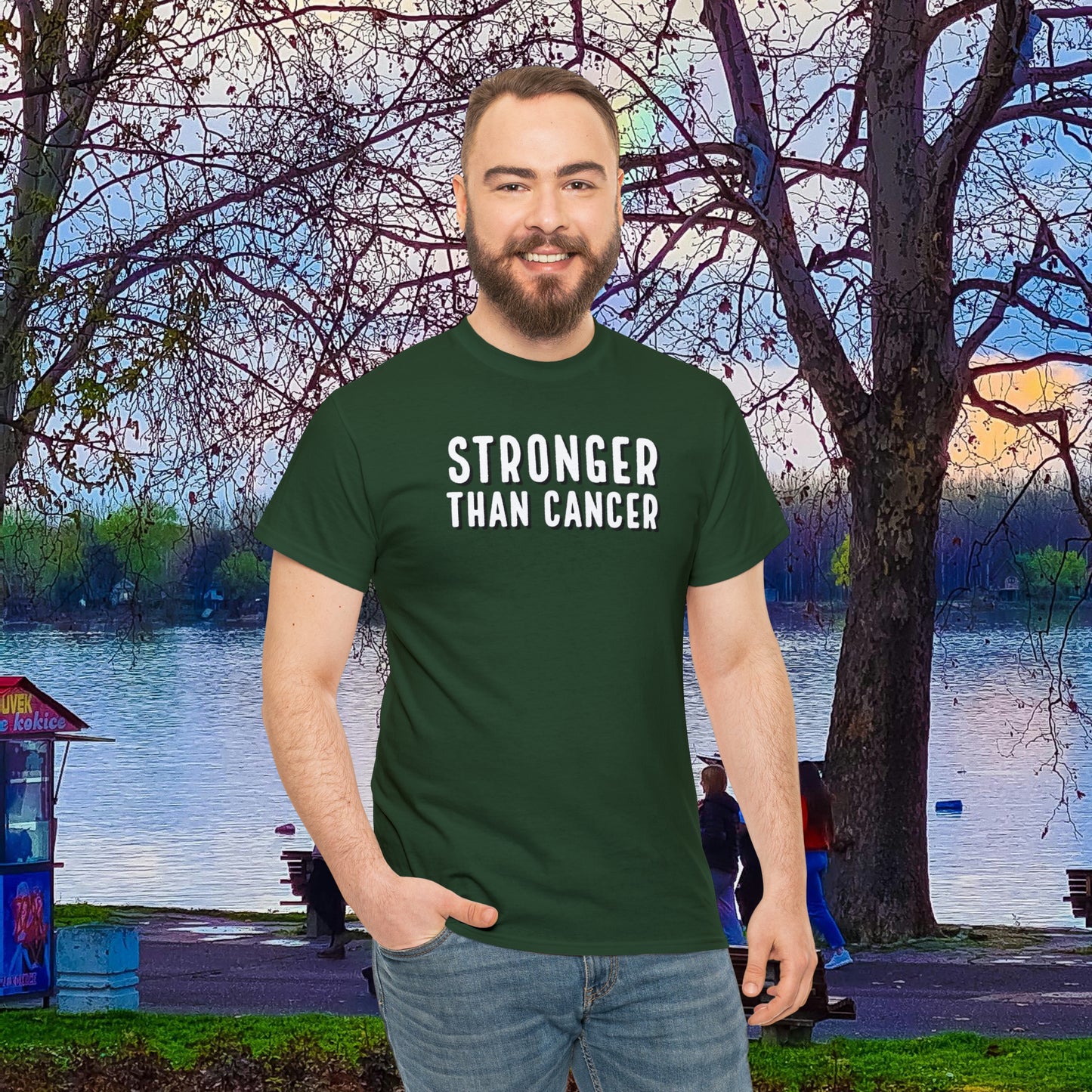 Chemo Cat Collection - Stronger than Cancer T-Shirt: Unleash Your Resilience in Style!