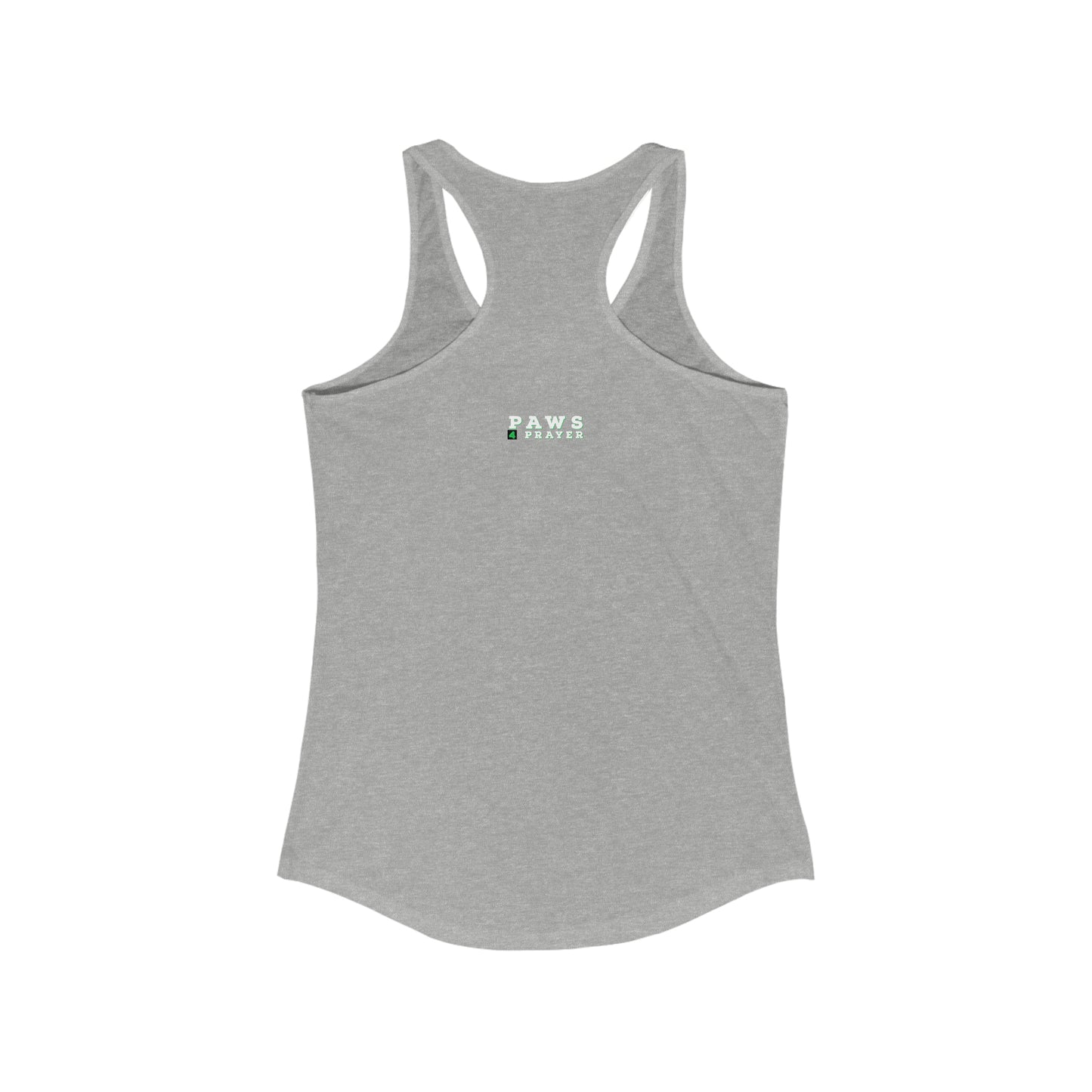 Faithful Feline Fuel: Christ, Coffee, Cat Racerback Tank