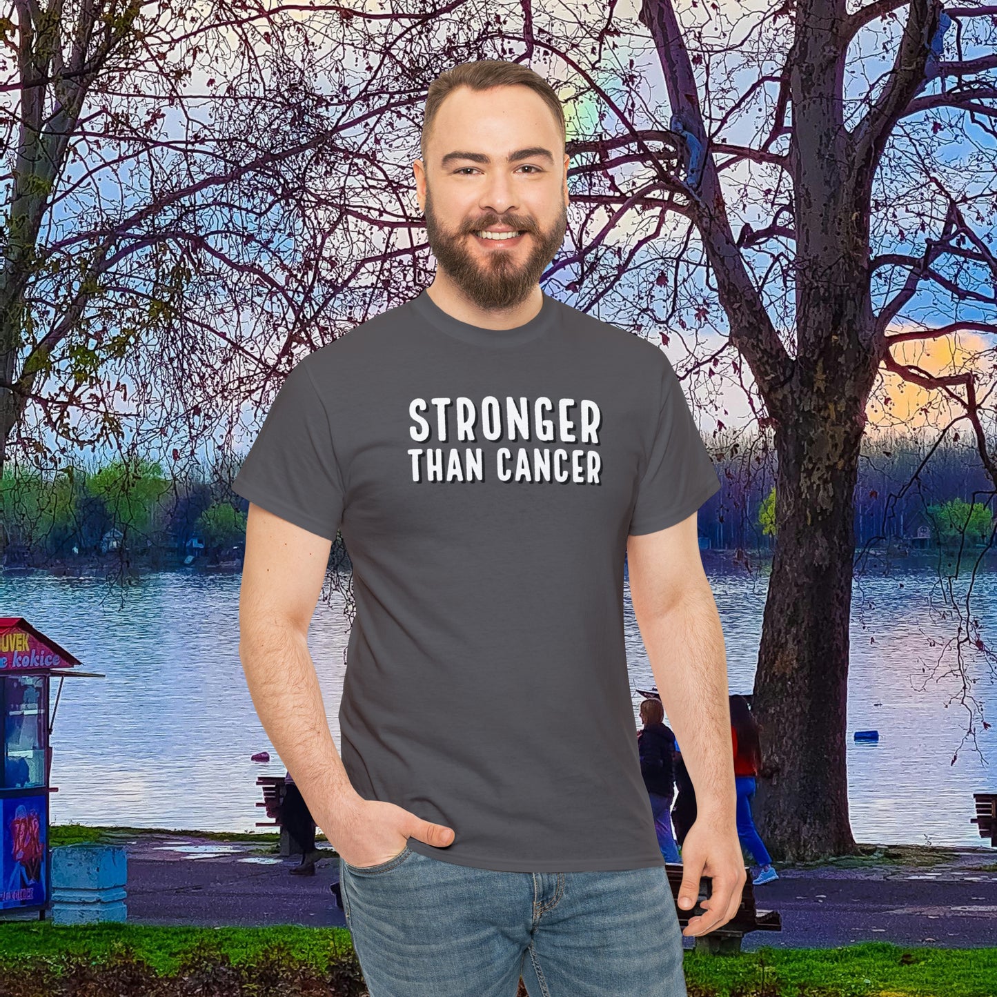 Chemo Cat Collection - Stronger than Cancer T-Shirt: Unleash Your Resilience in Style!