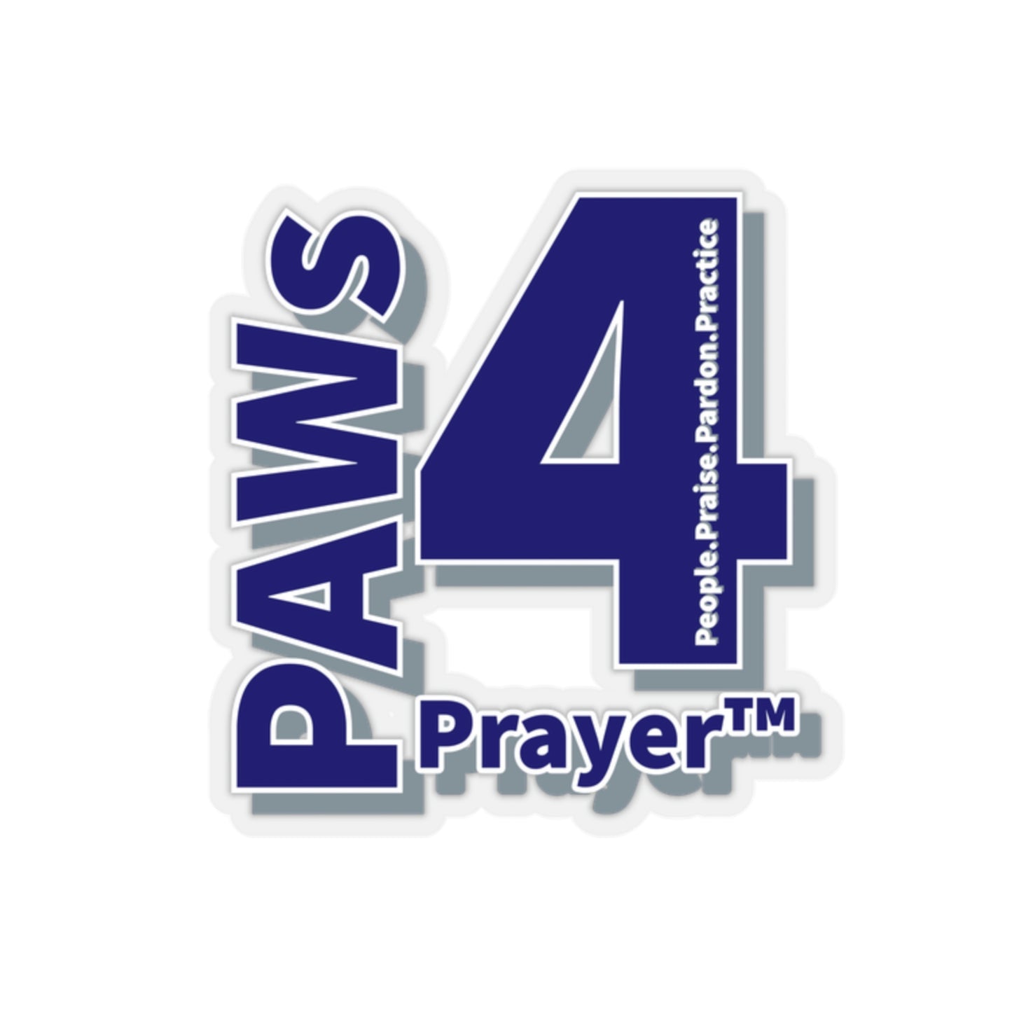 Paws 4 Prayer™ Logo- Dark Blue