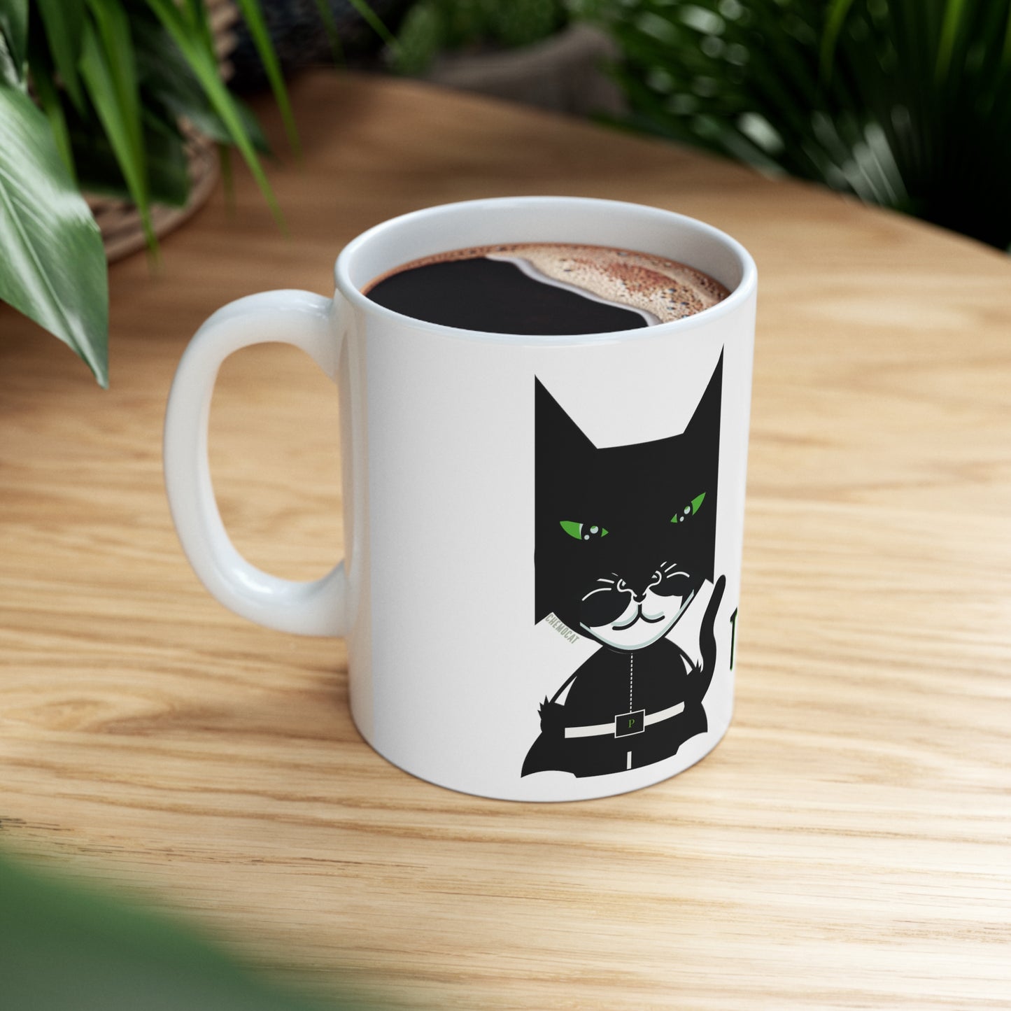 Chemo Cat Coffee Mug: Cancer Picked the Wrong Cat to Mess With - Inspiring and Empowering Ceramic Mug for Cancer Fighters