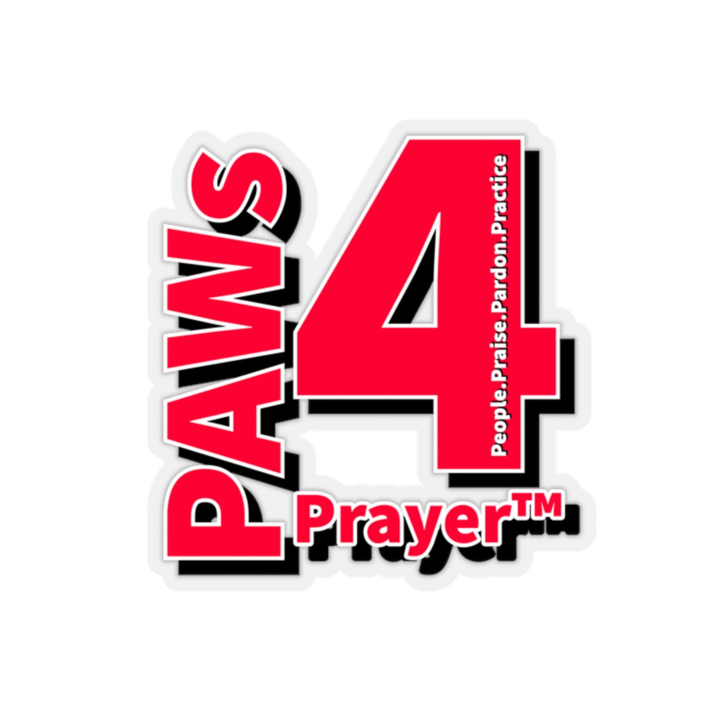 Paws 4 Prayer™ Logo- Red