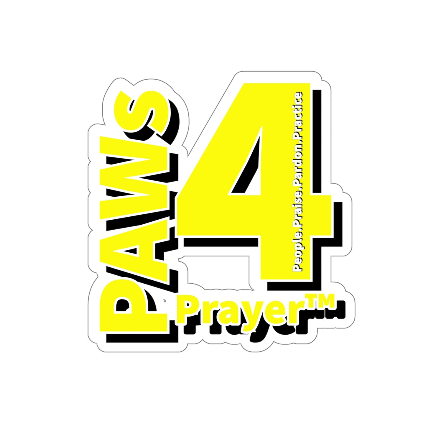 Paws 4 Prayer™ Logo- Yellow