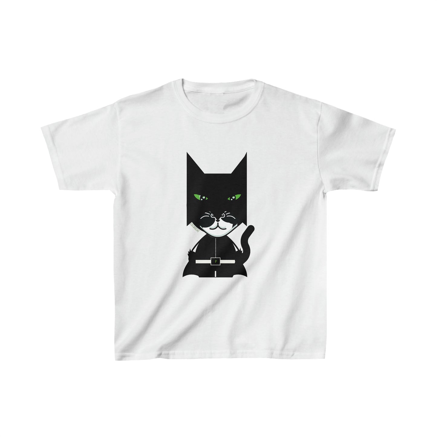 Kids "Chemo Cat" Cotton T-Shirt: Stronger than Cancer - Comfortable and Durable Everyday Wear for Young Warriors