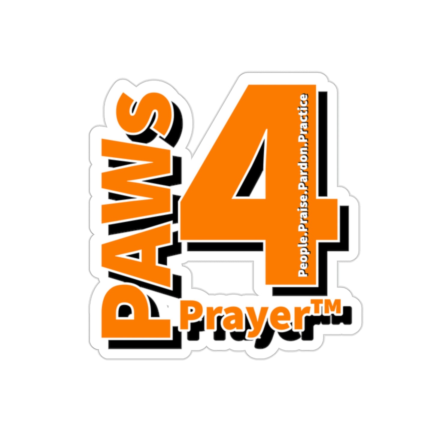 Paws 4 Prayer™ Logo- Orange