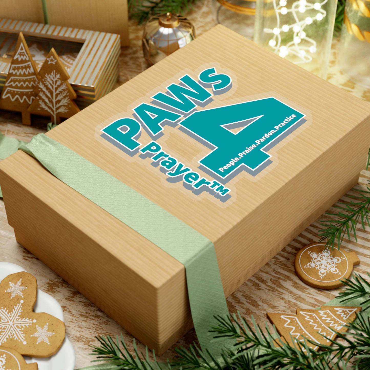 Paws 4 Prayer™ Logo- Teal