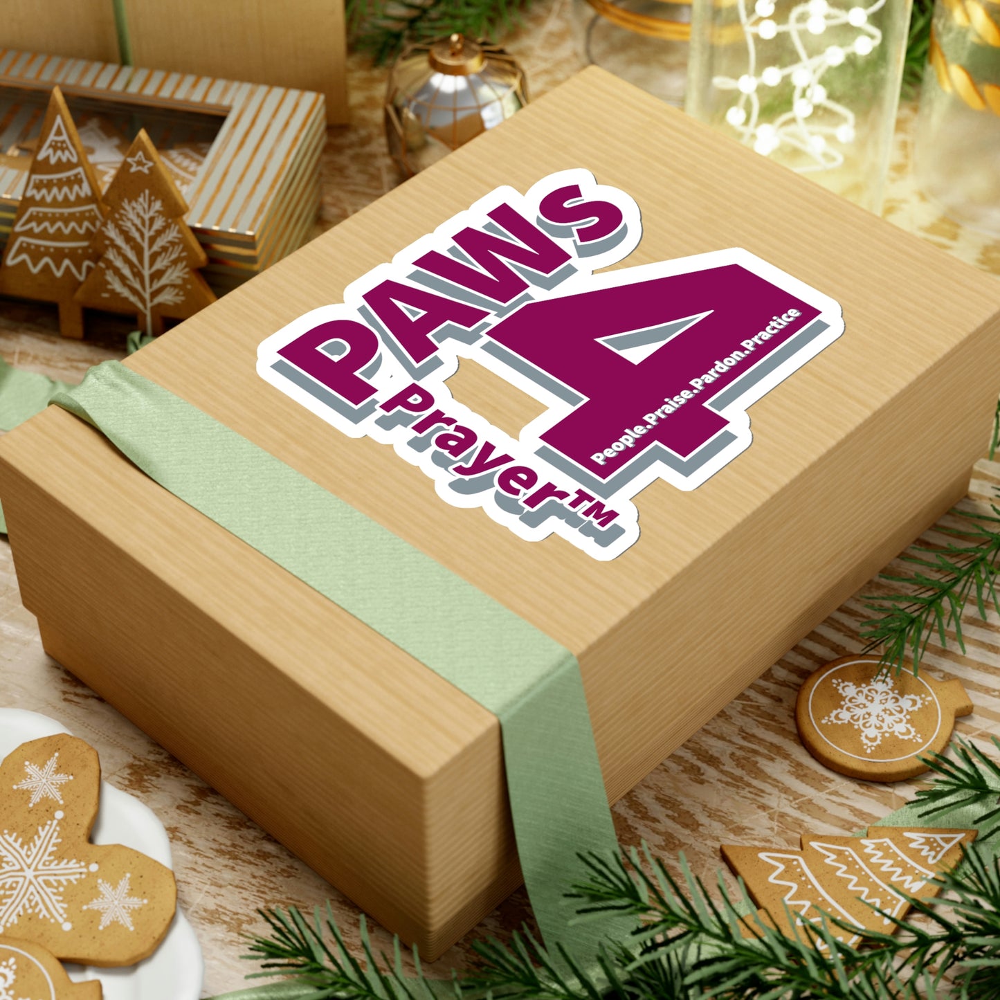 Paws 4 Prayer™ Logo- Maroon