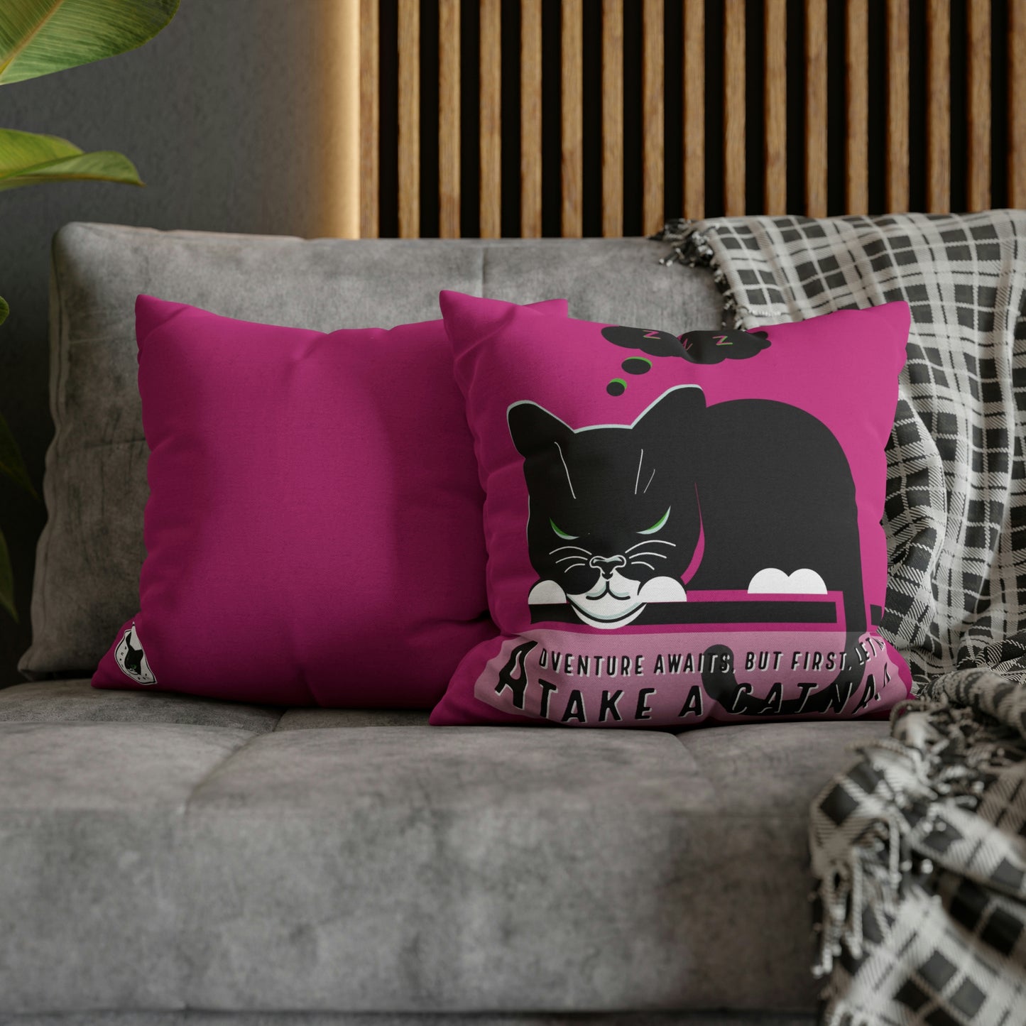 Adventure Can Wait-Just For Fun-Square Pillow Case (Pink)