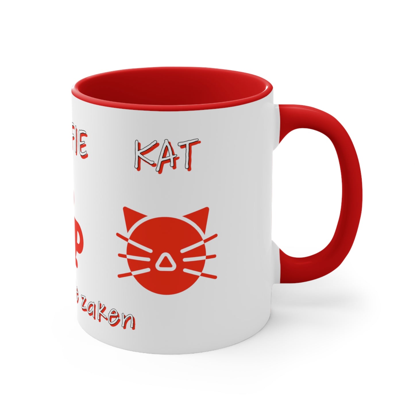 "Living In Amsterdam Essentials Coffee Mug: Kaas, Koffie, Kat - Embrace the True Essence of Amsterdam!"