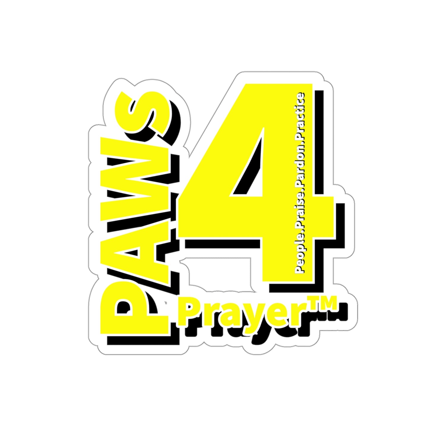 Paws 4 Prayer™ Logo- Yellow