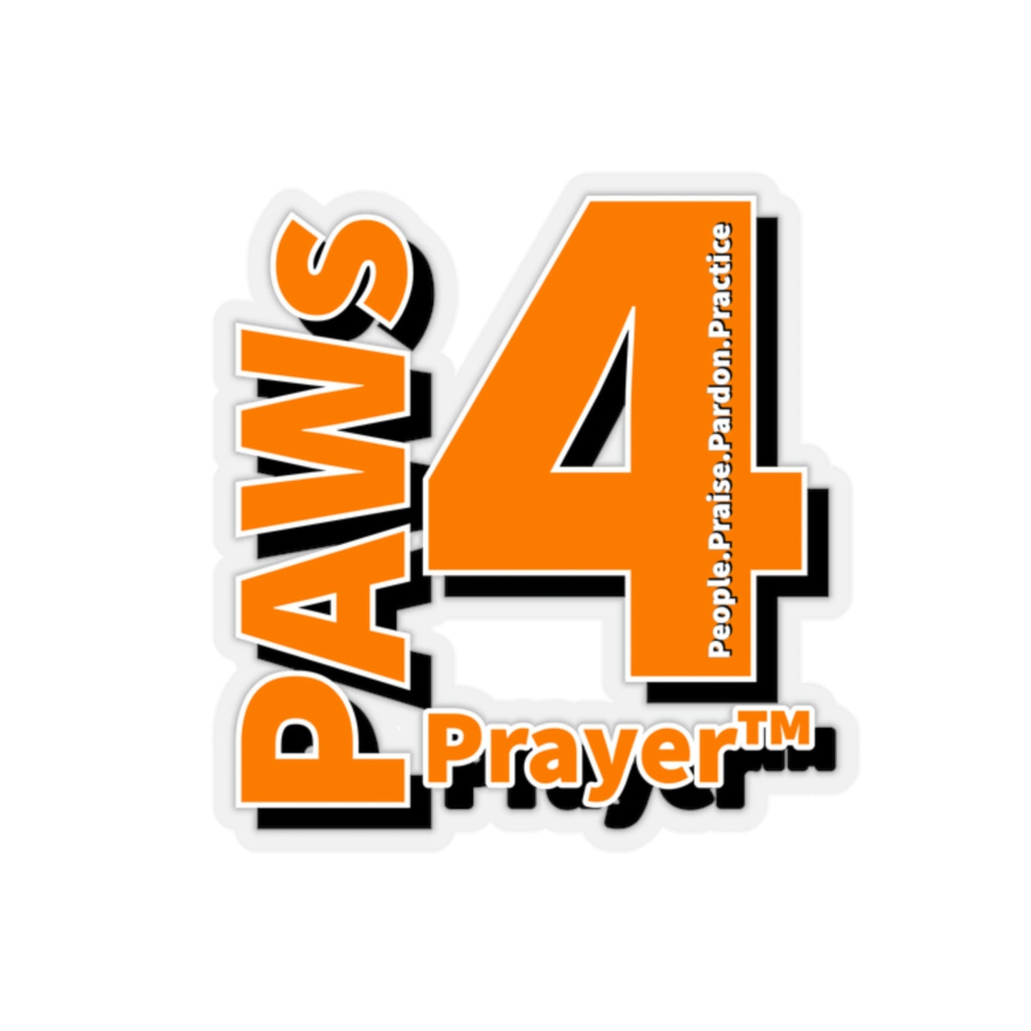 Paws 4 Prayer™ Logo- Orange