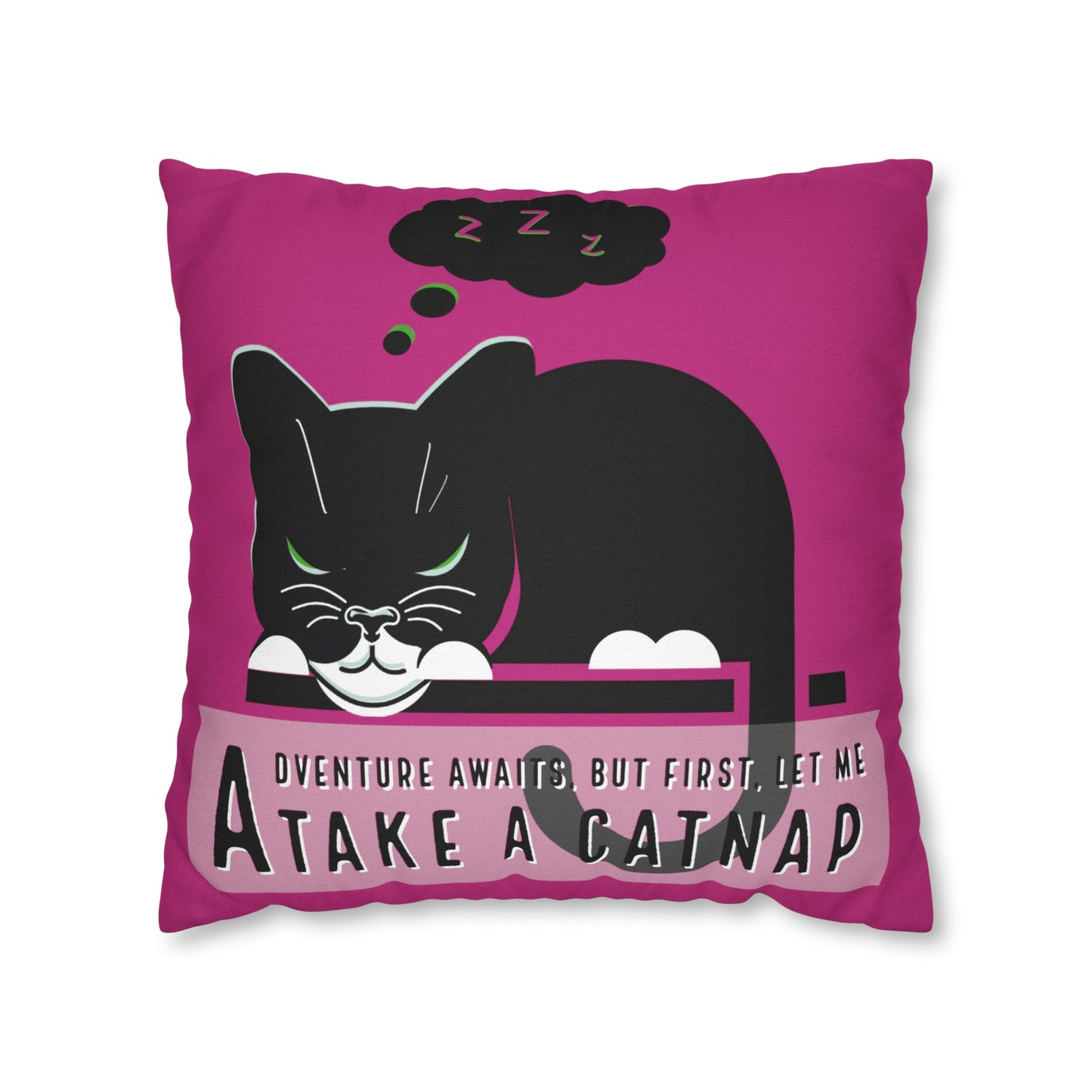 Adventure Can Wait-Just For Fun-Square Pillow Case (Pink)