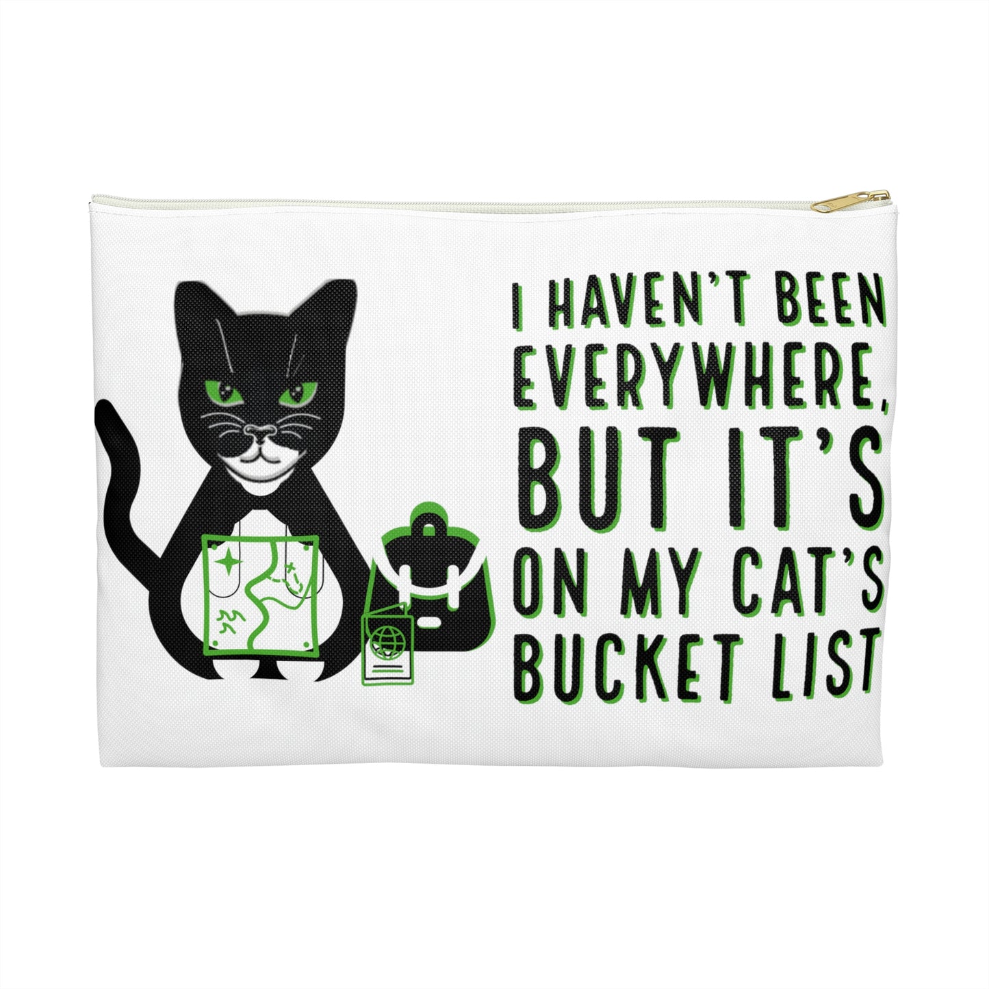 Cat Bucket List: Travel Accessory Pouch