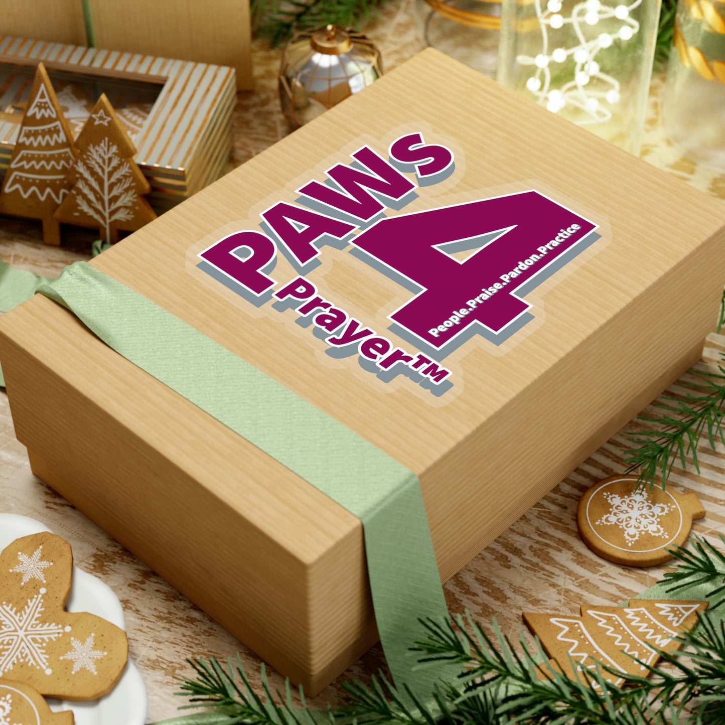 Paws 4 Prayer™ Logo- Maroon