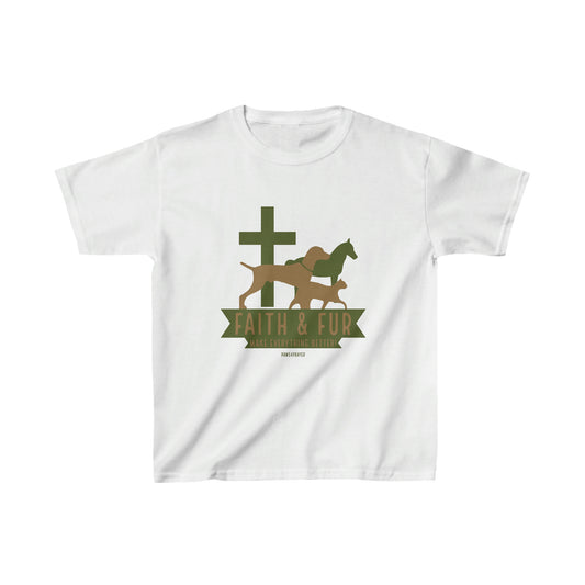 Faith & Fur-Make Everything Better-Kids Heavy Cotton™ Tee