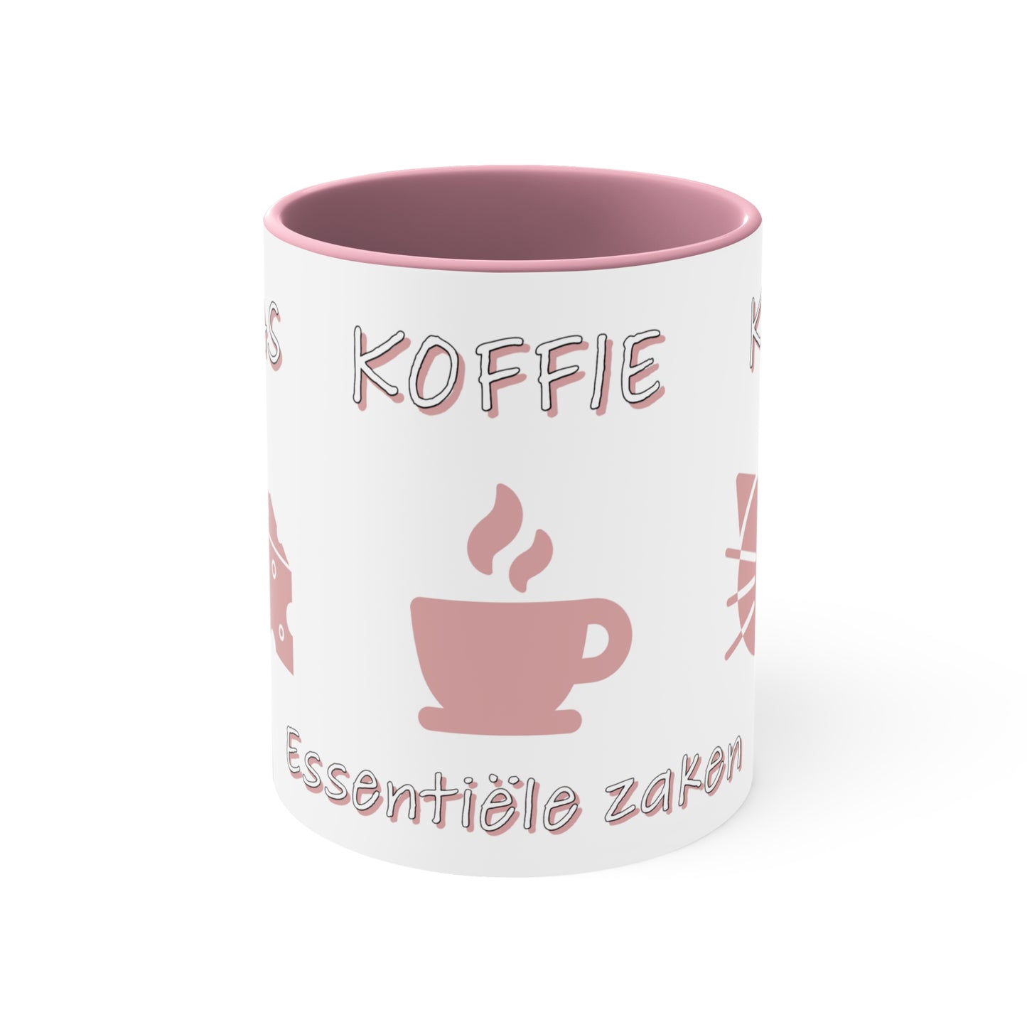 "Living In Amsterdam Essentials Coffee Mug: Kaas, Koffie, Kat - Embrace the True Essence of Amsterdam!"