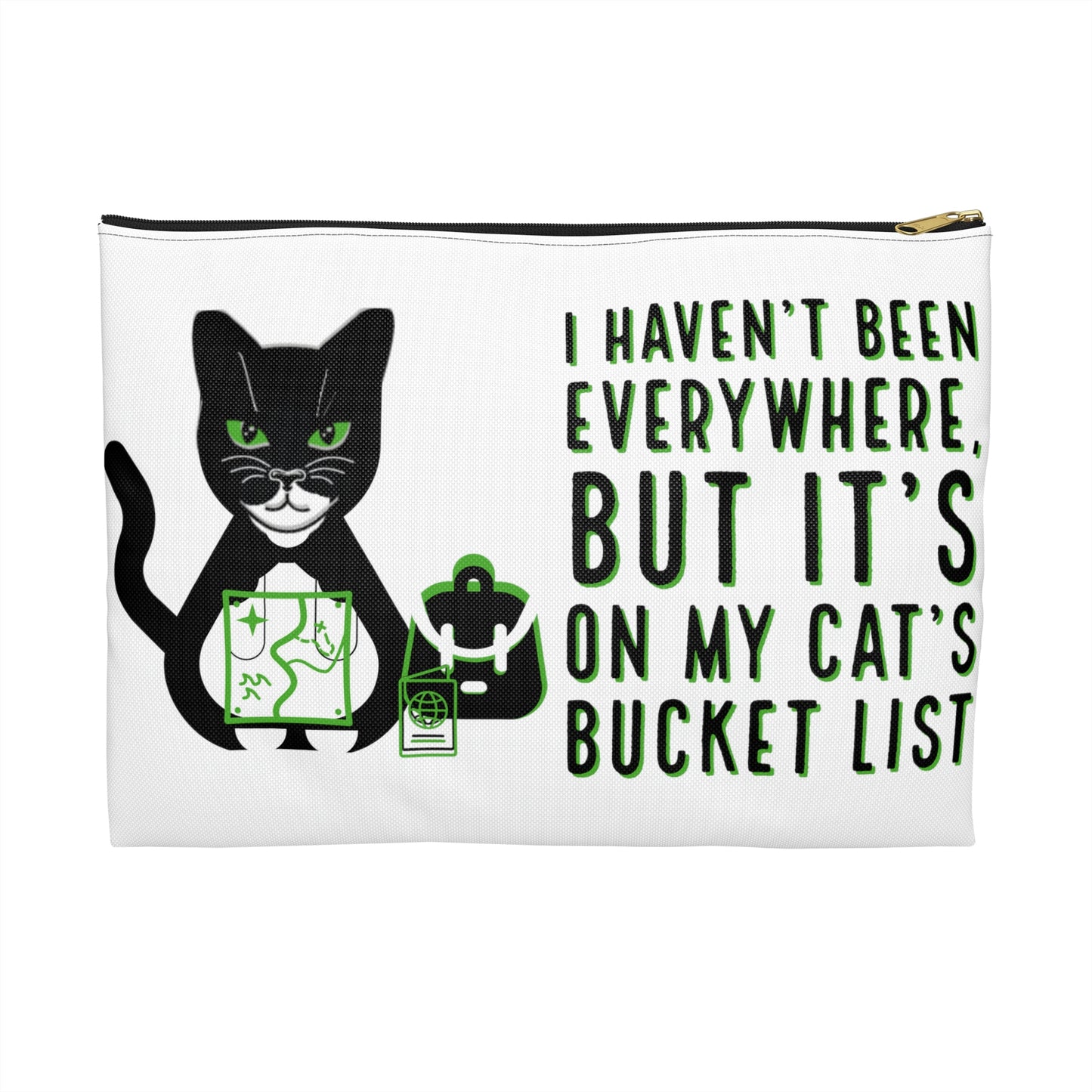 Cat Bucket List: Travel Accessory Pouch