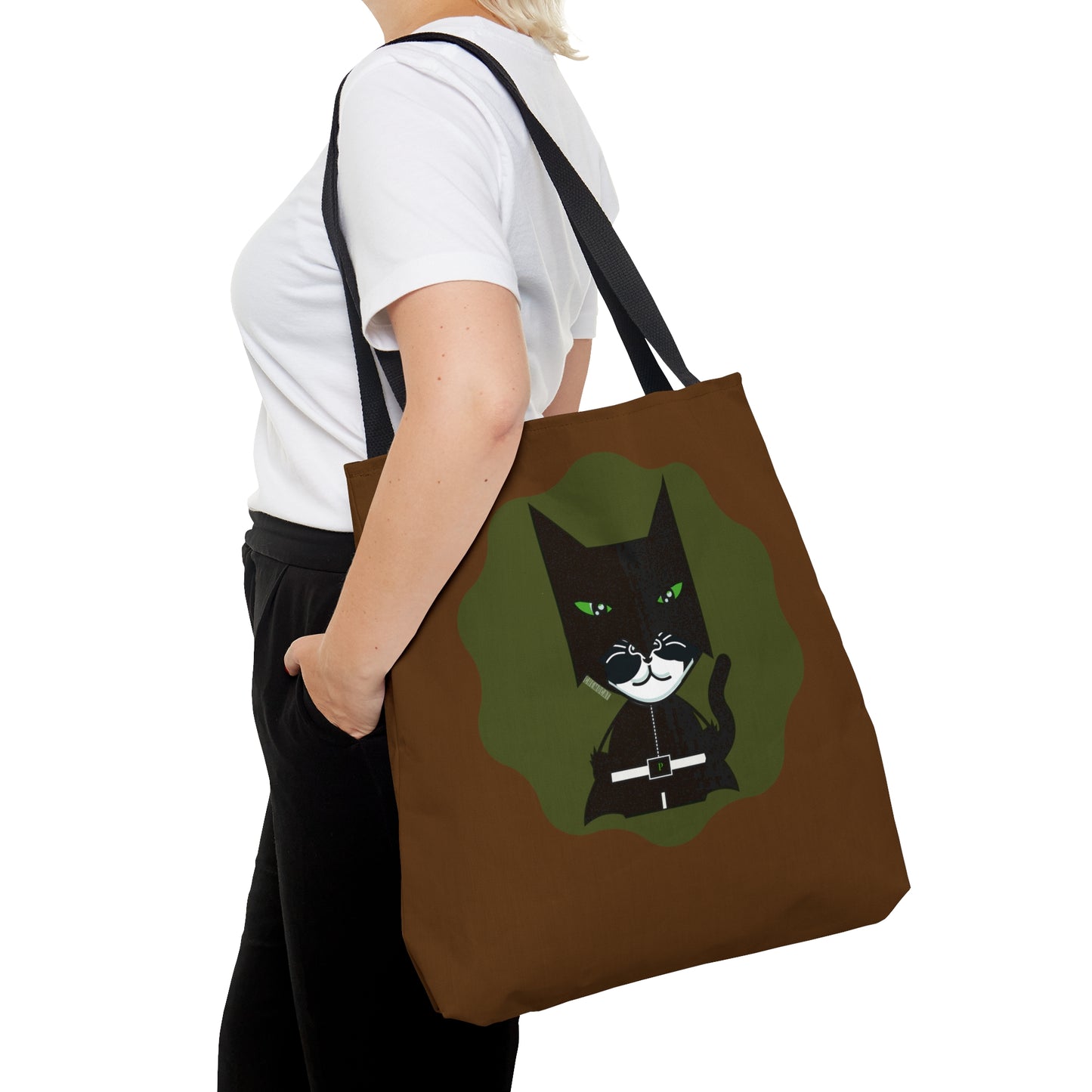 Chemo Cat Tote Bag (Camo Green & Brown): Fighting Cancer One Paw at a Time - Practical, Stylish, and Durable for Any Adventure