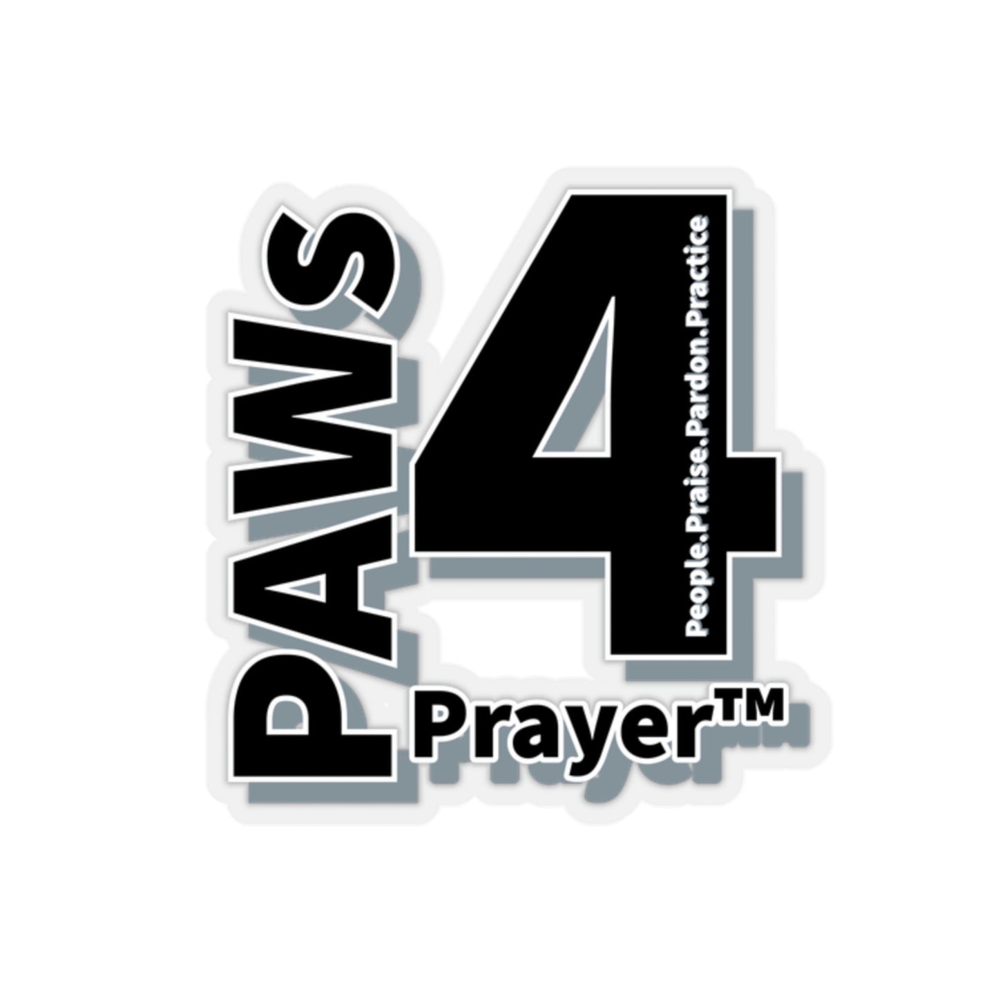 Paws 4 Prayer™ Logo- Black