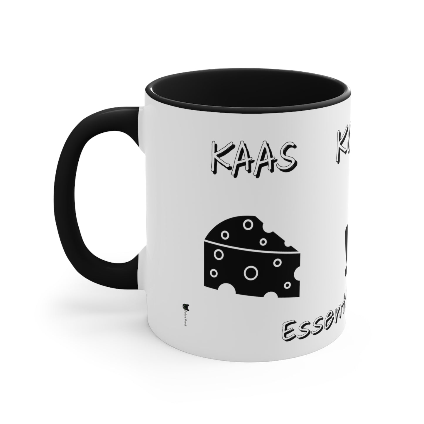 "Living In Amsterdam Essentials Coffee Mug: Kaas, Koffie, Kat - Embrace the True Essence of Amsterdam!"