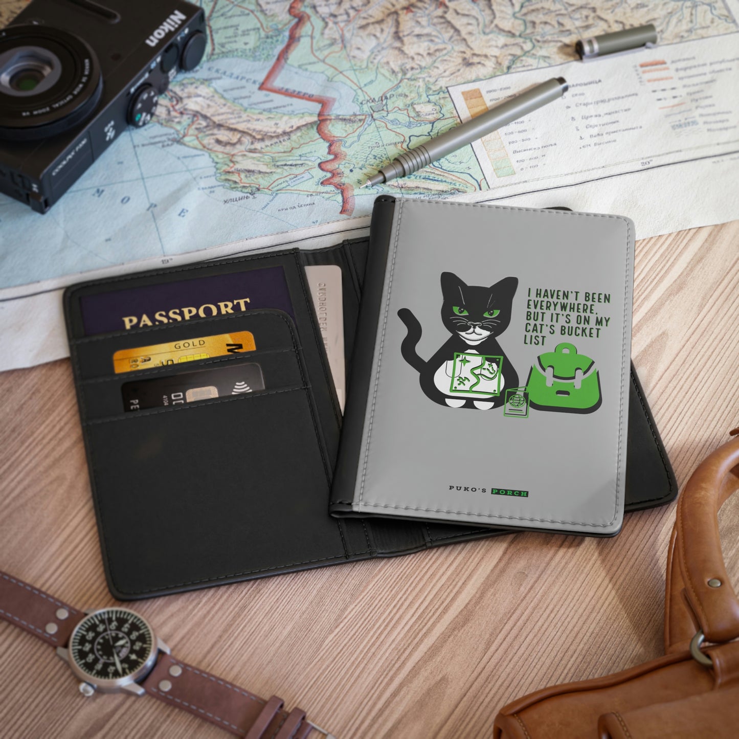 Cat Bucket List: Passport Cover